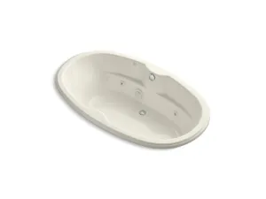 KOHLER K-1148-H-0 7242 72" x 42" oval drop-in whirlpool with heater
