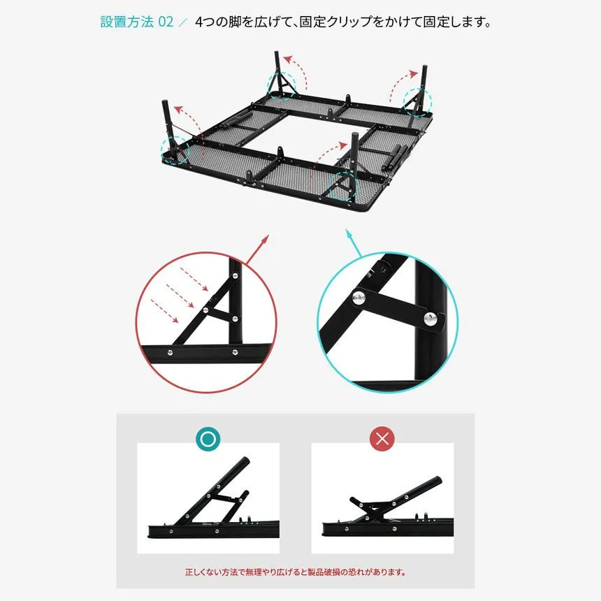KZM OPTIMUS焚火台テーブル キャンプテーブル 焚火 スチール グリル 折り畳み式 カズミ アウトドア KZM OUTDOOR