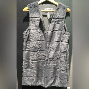 La Fiorentina Quilted Faux Fur Vest
