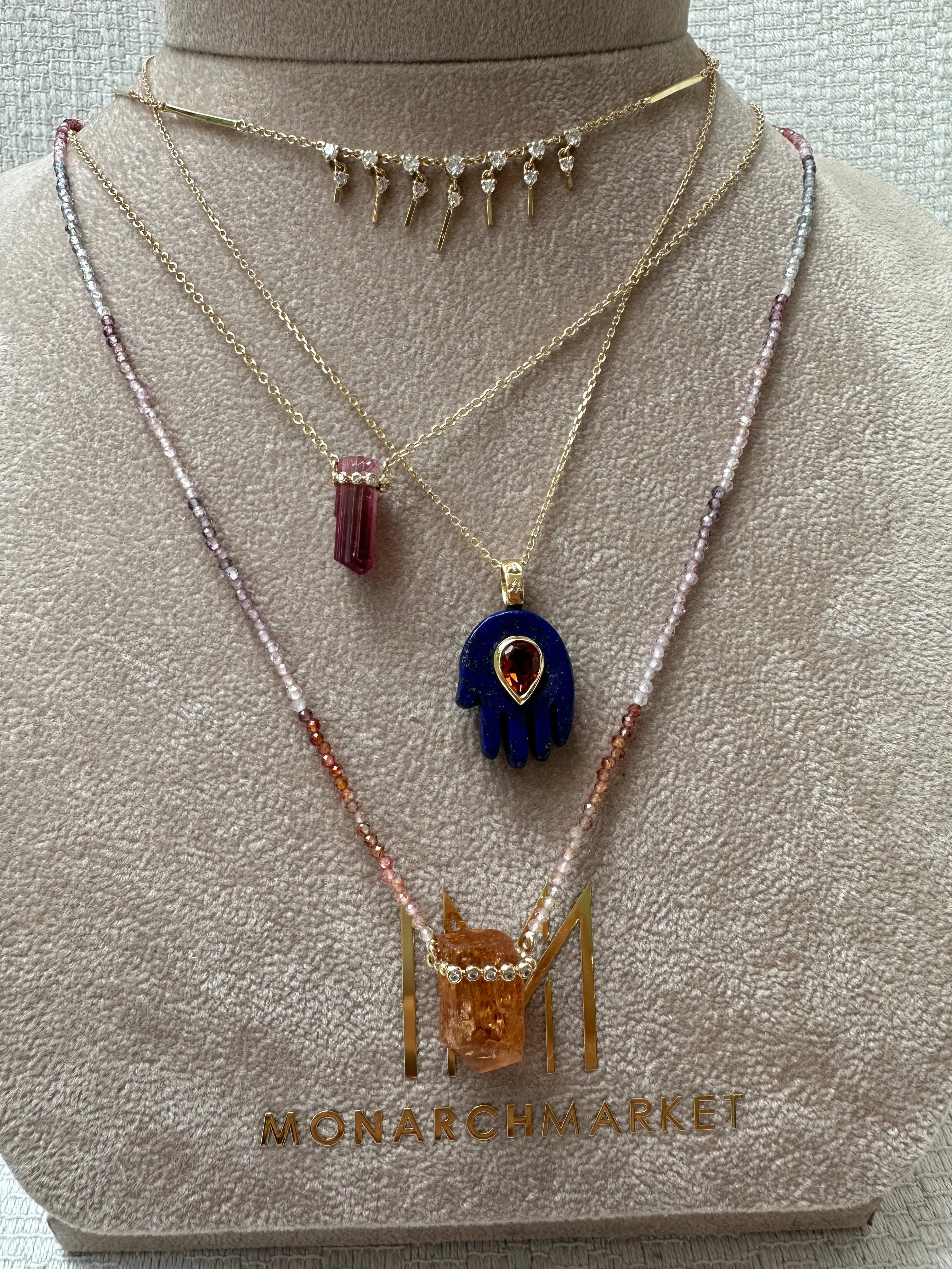 Lapis Hand pendant