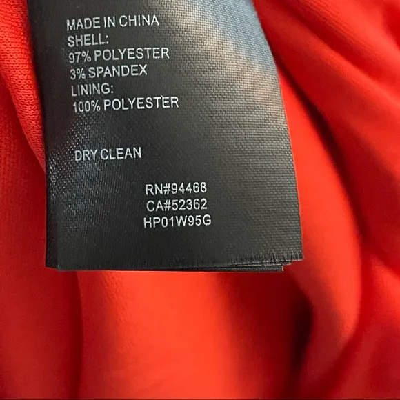 Laundry by Shelli Segal red faux wrap dress New