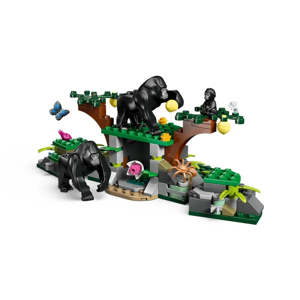 LEGO City -  Elicopterul unui explorator al junglei la tabara de baza 60437, 881 piese