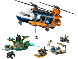Lego Jungle Explorer Helicopter at Base Camp (60437)