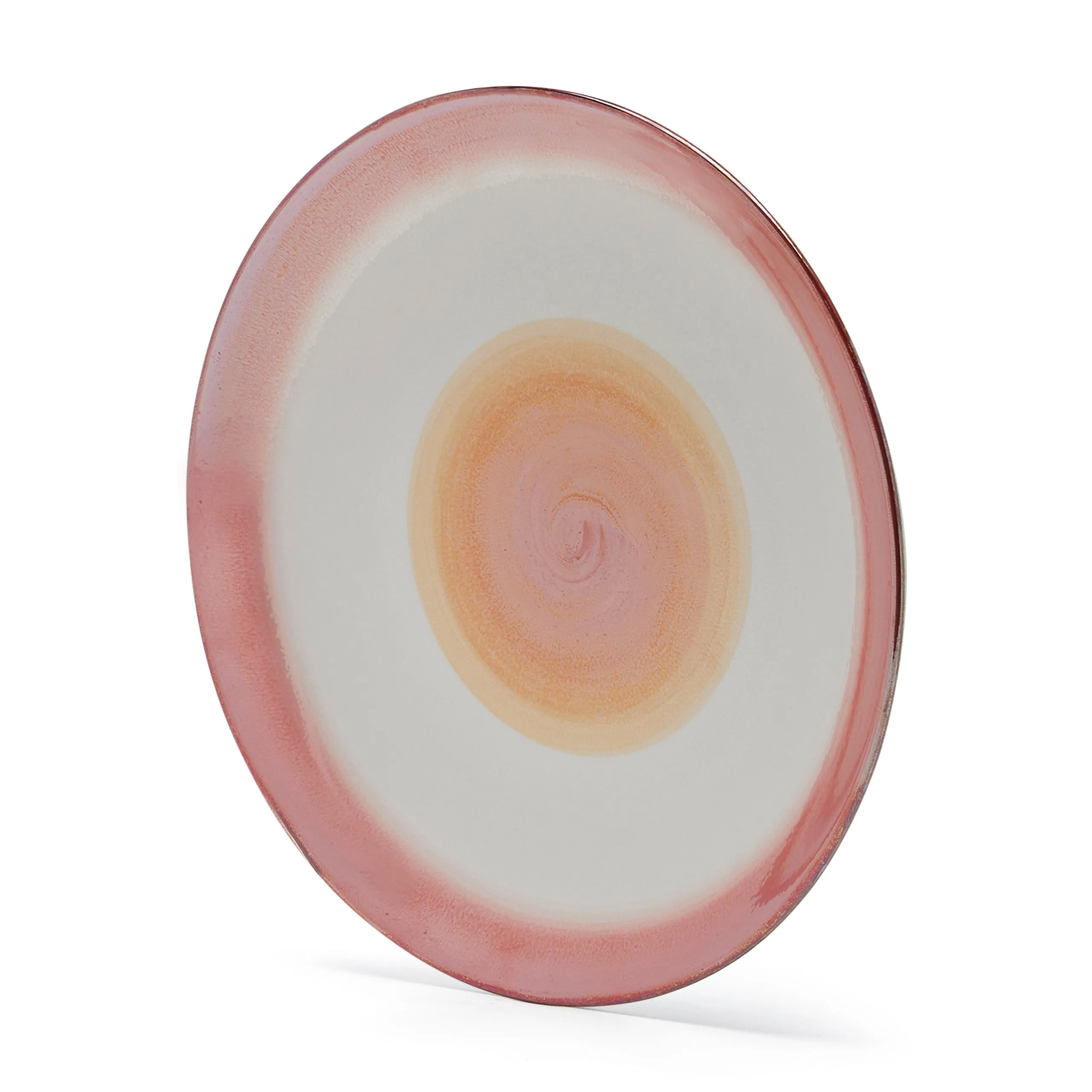 LG GLAZE CERAMIC MAIN PLATE (25.4 CM, RED)