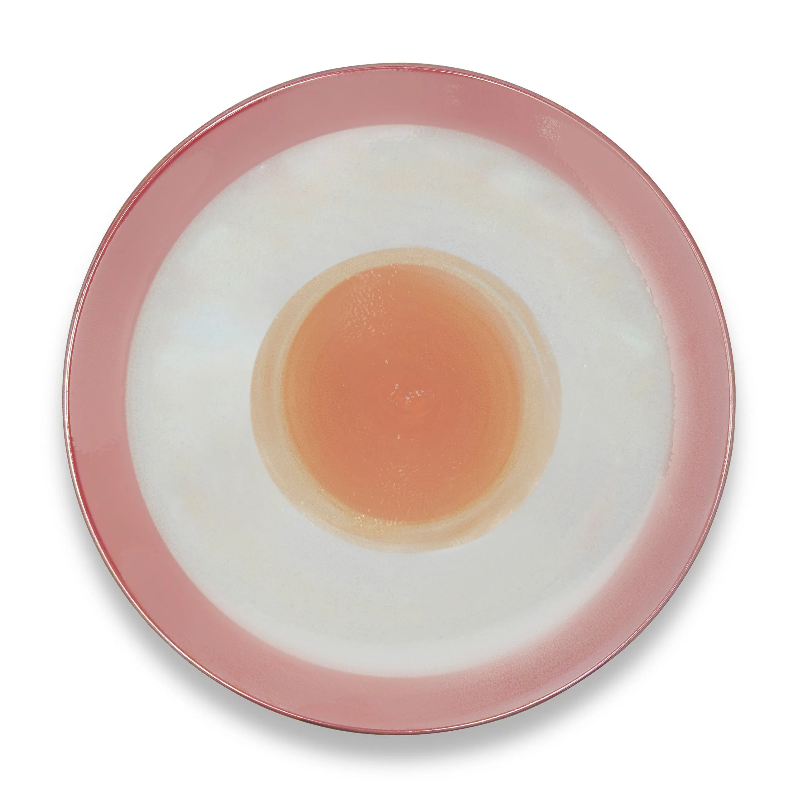 LG GLAZE CERAMIC MAIN PLATE (25.4 CM, RED)