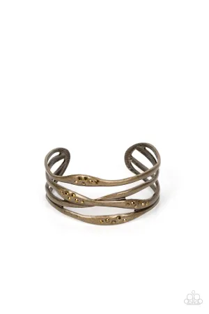 Line It Up - Brass Bracelet