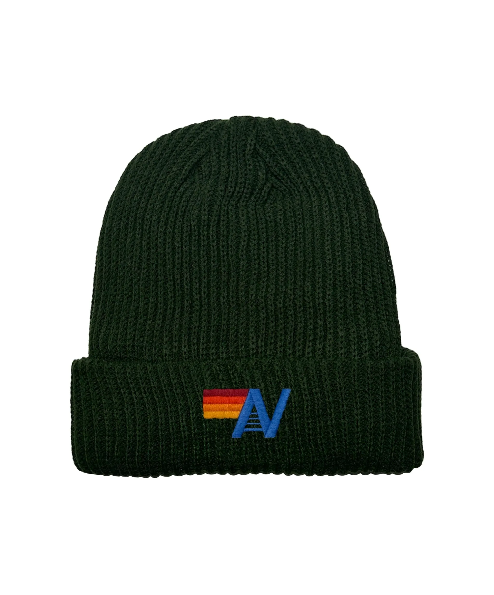 LOGO RIB BEANIE - OLIVE
