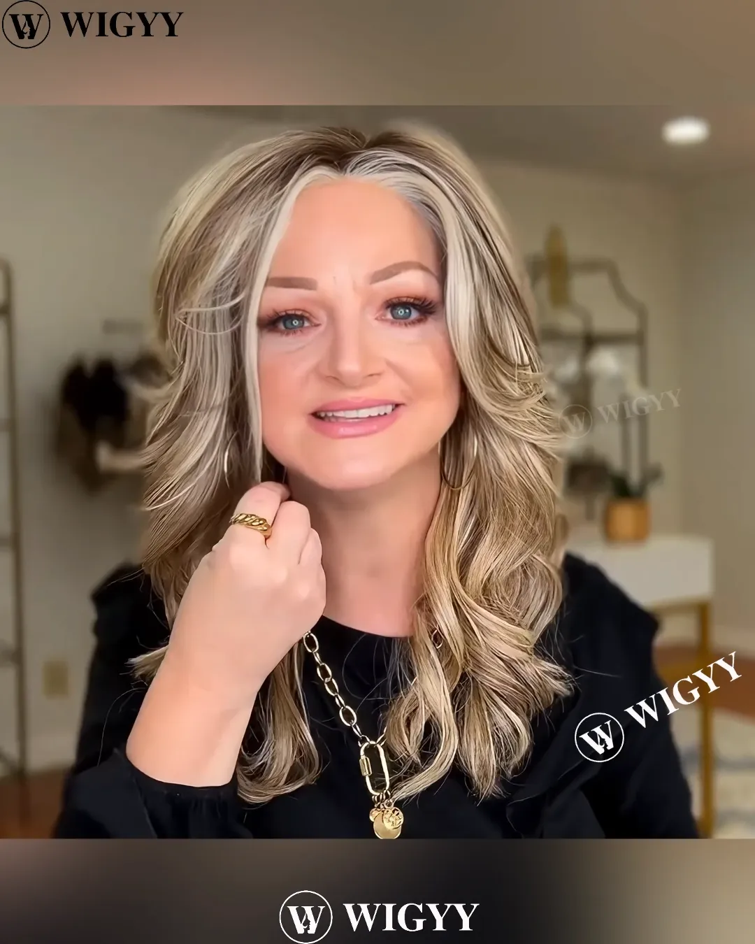 Loretta - Wigyy Highlighted Curl Elegant Wig