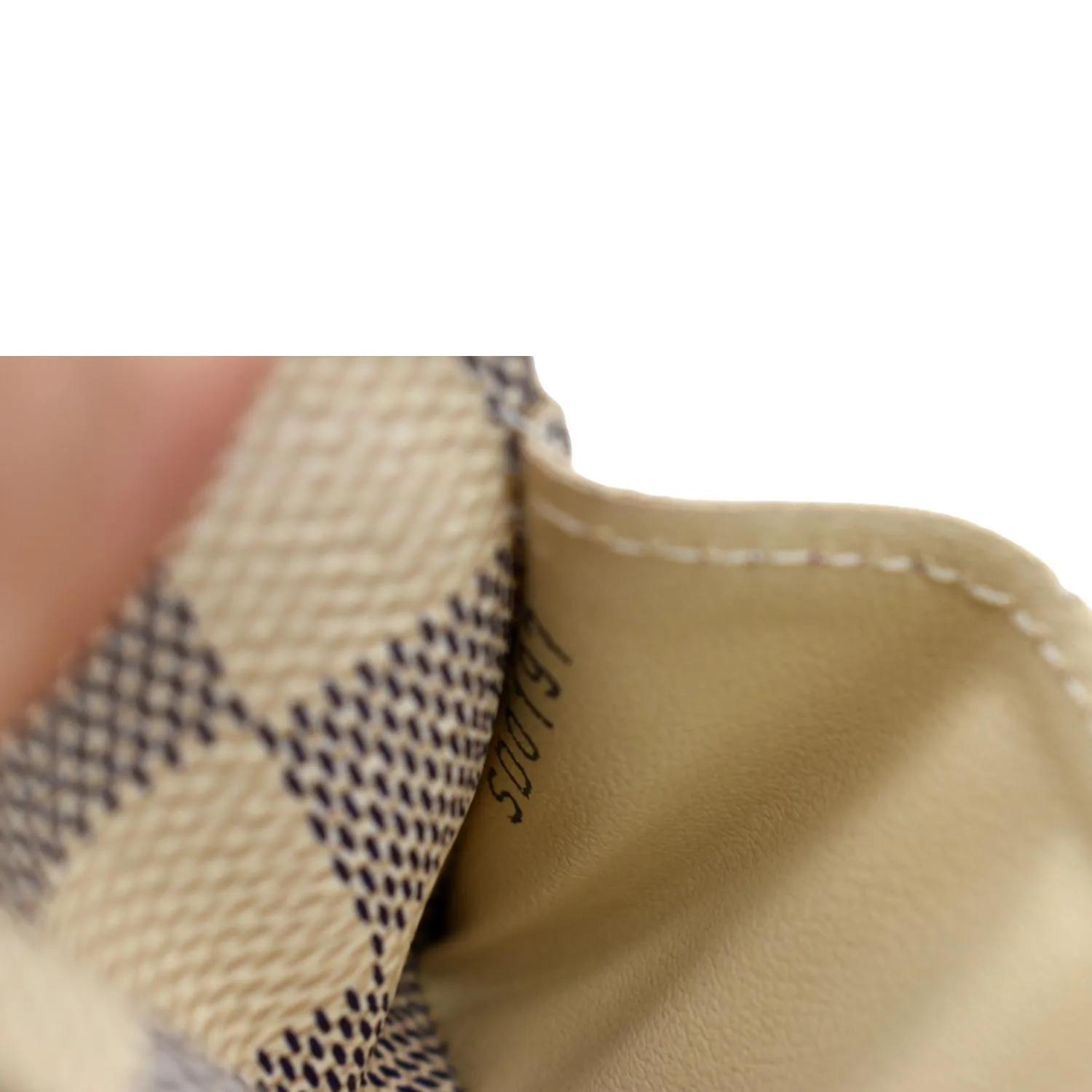 LOUIS VUITTON Damier Azur Sarah Wallet White