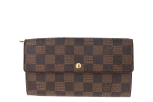 Louis Vuitton Damier Ebene Sarah Wallet