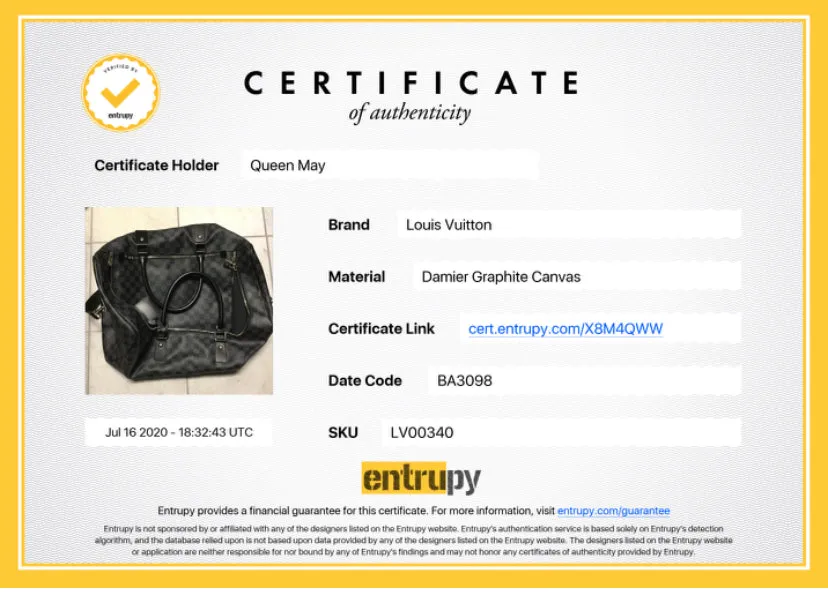 Louis Vuitton Damier Graphite Roadster