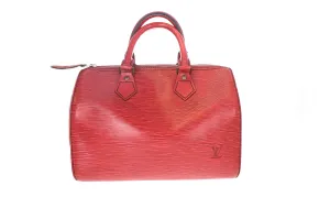 Louis Vuitton Epi Red Speedy 25