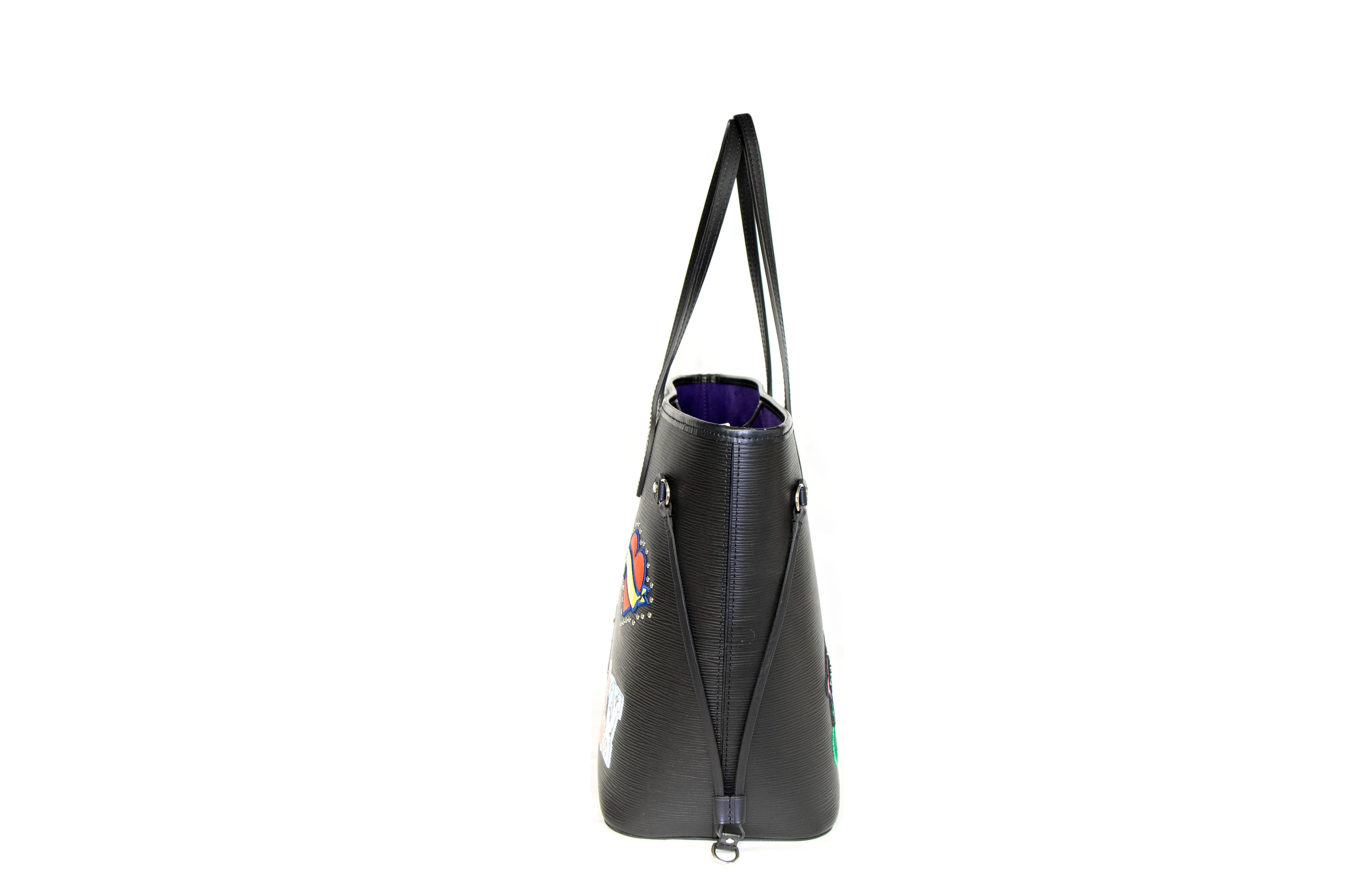 Louis Vuitton Epi Stickers Neverfull MM Black