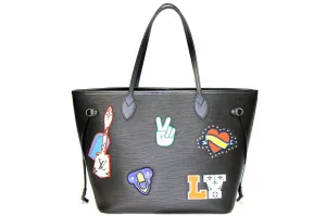 Louis Vuitton Epi Stickers Neverfull MM Black