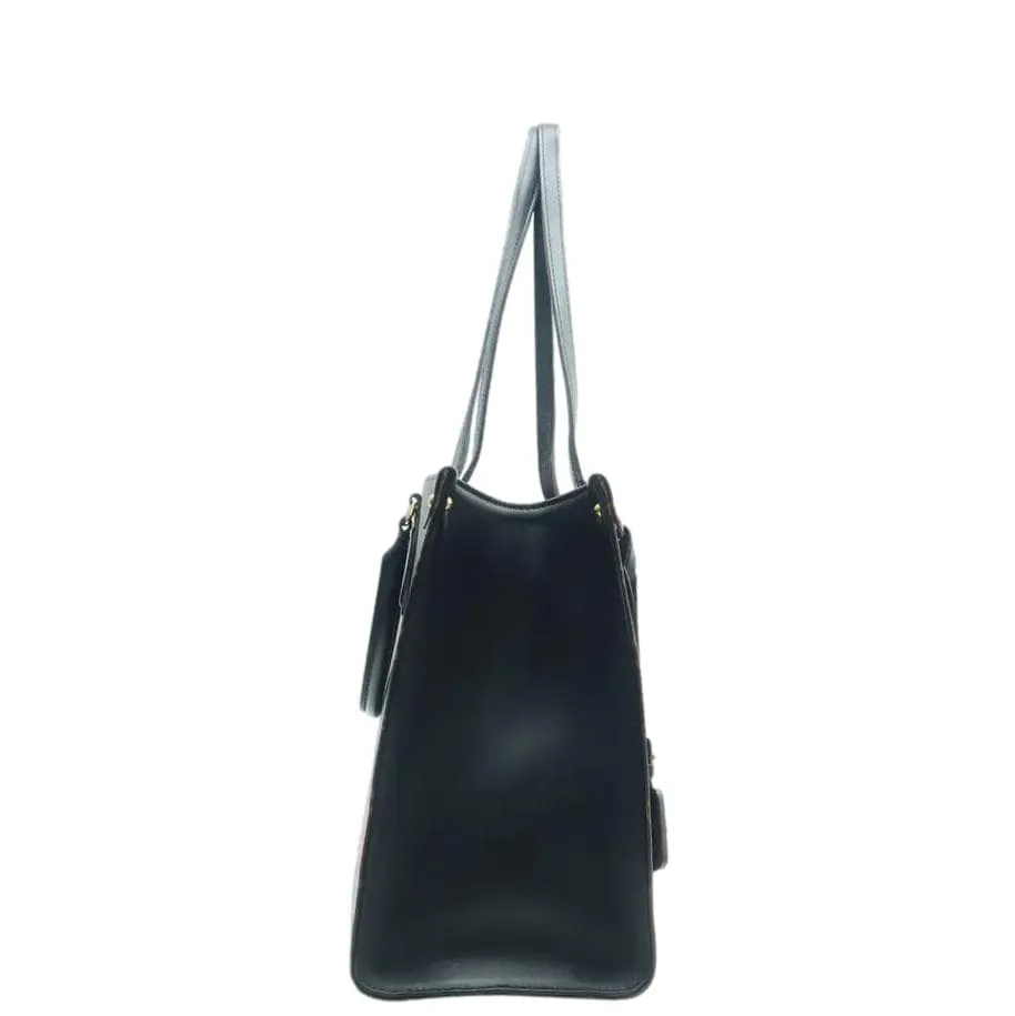 LOUIS VUITTON  Fall In Love Onthego MM Monogram Canvas Tote Shoulder Bag Black