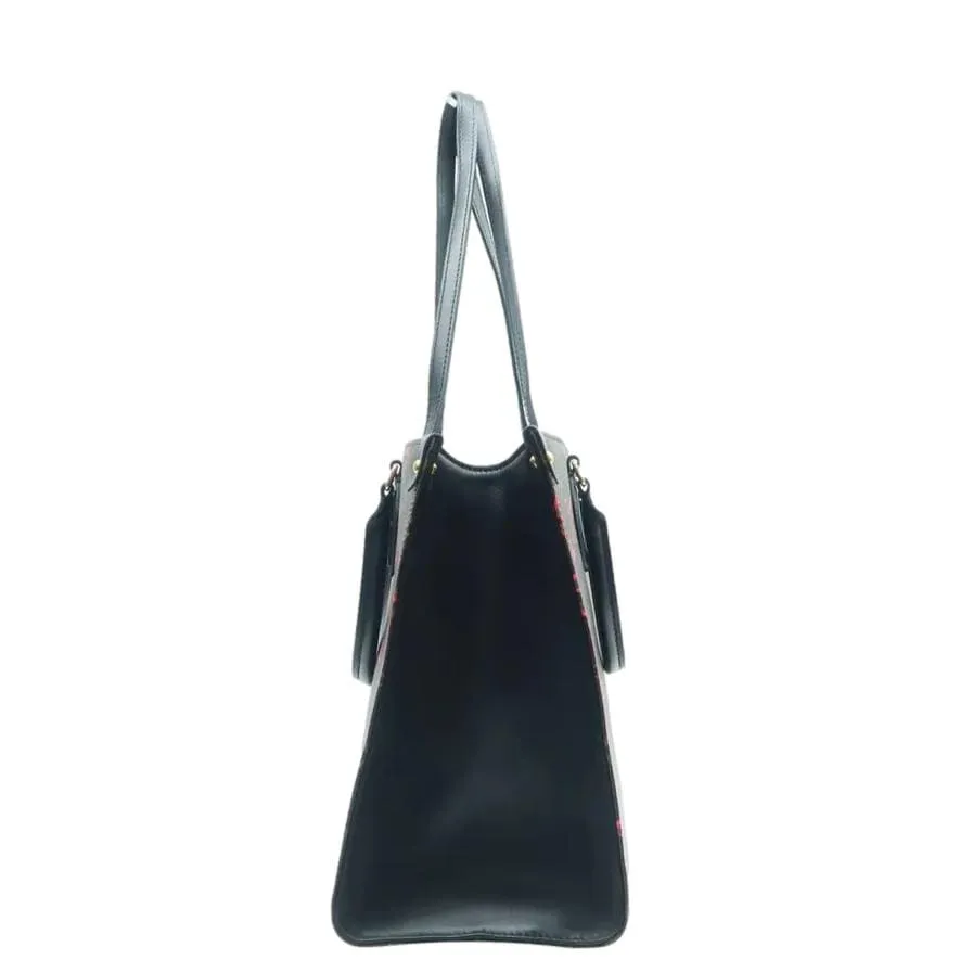 LOUIS VUITTON  Fall In Love Onthego MM Monogram Canvas Tote Shoulder Bag Black