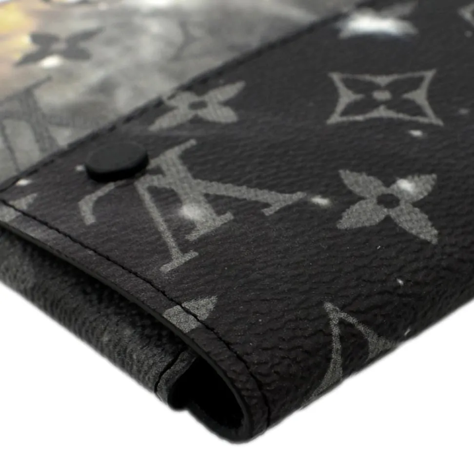 LOUIS VUITTON Galaxy Pochette Monogram Canvas Pouch Grey