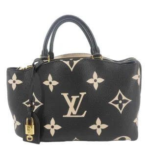 LOUIS VUITTON Grand Palais Monogram Empreinte Leather Shoulder Bag Bicolor