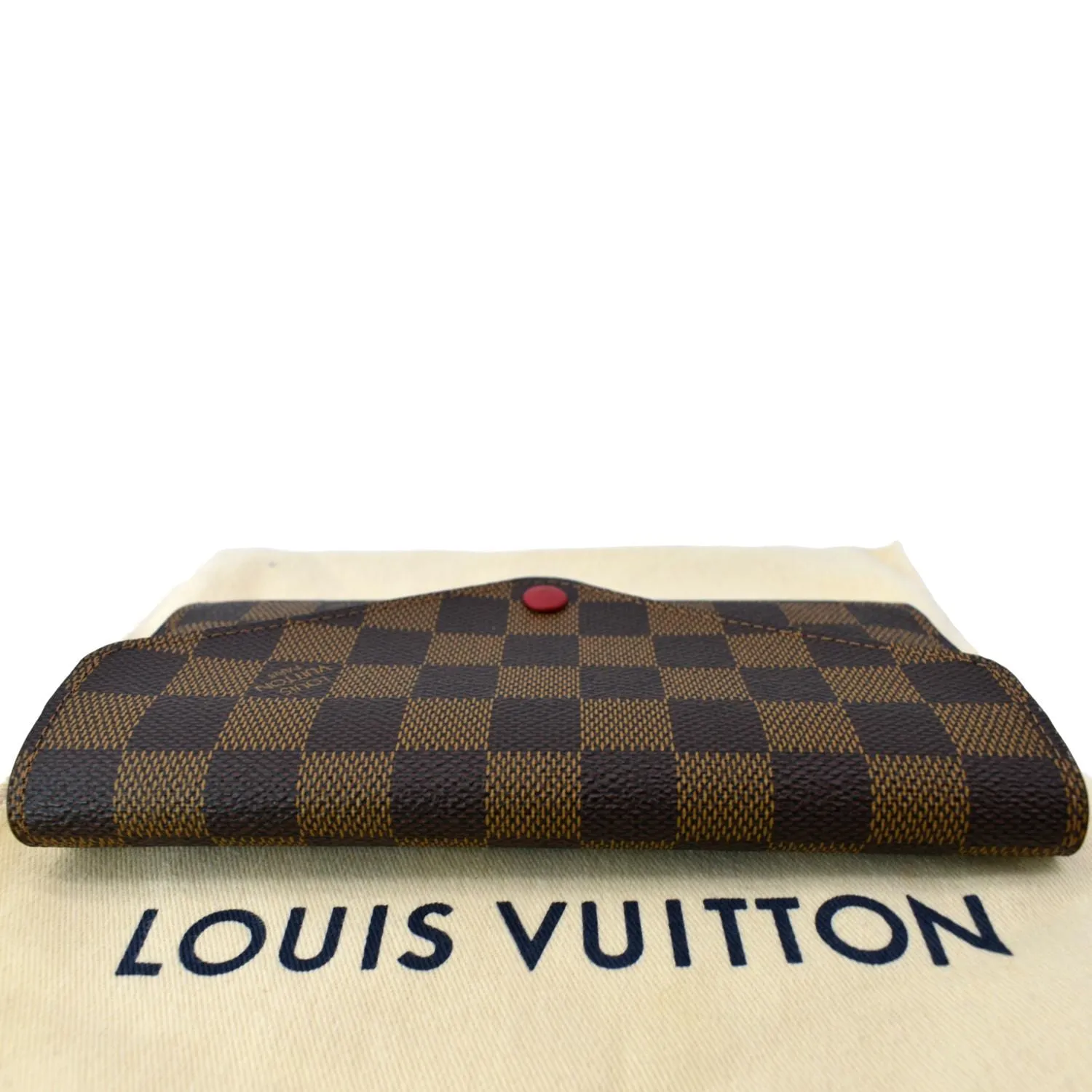 LOUIS VUITTON Josephine Damier Ebene Wallet Brown