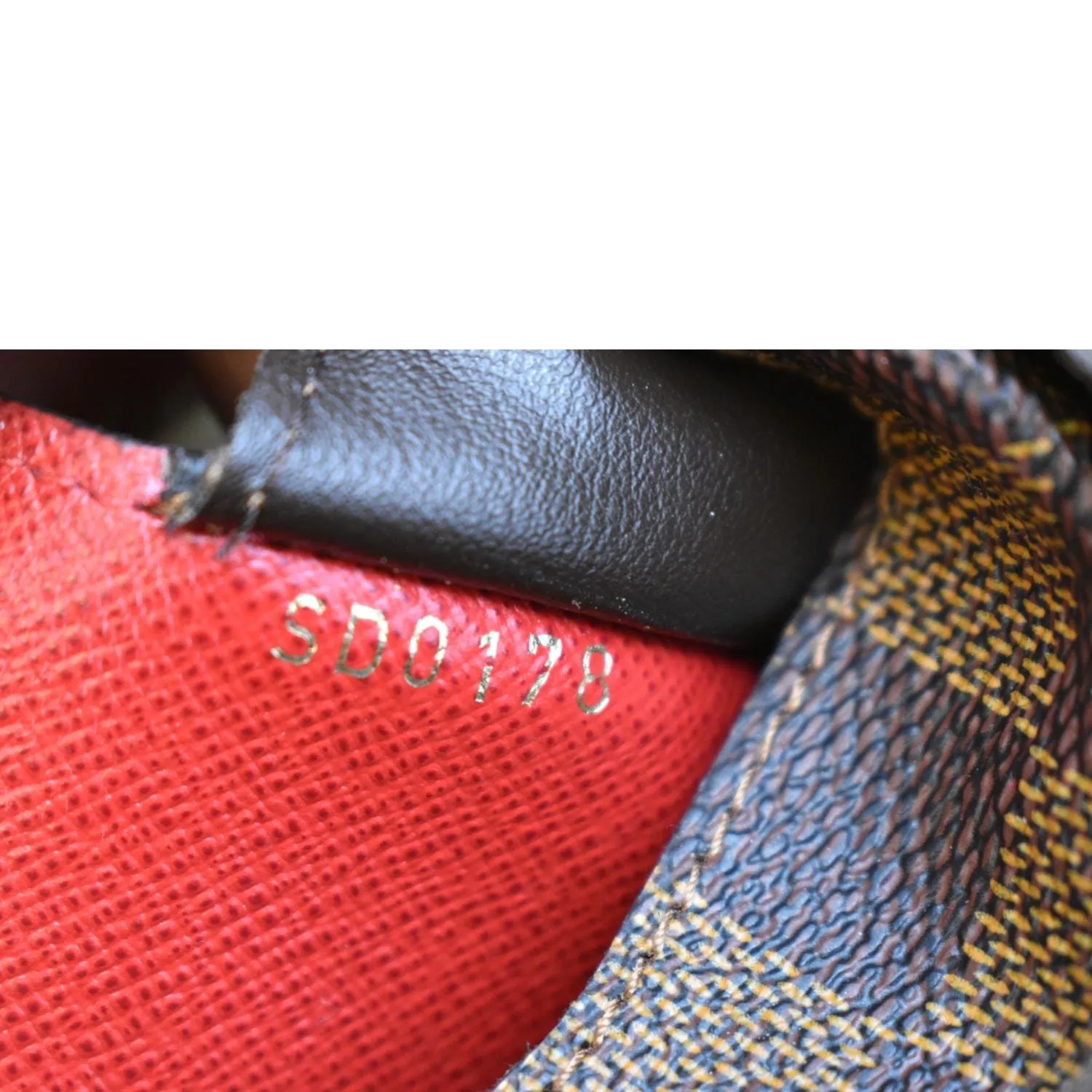 LOUIS VUITTON Josephine Damier Ebene Wallet Brown