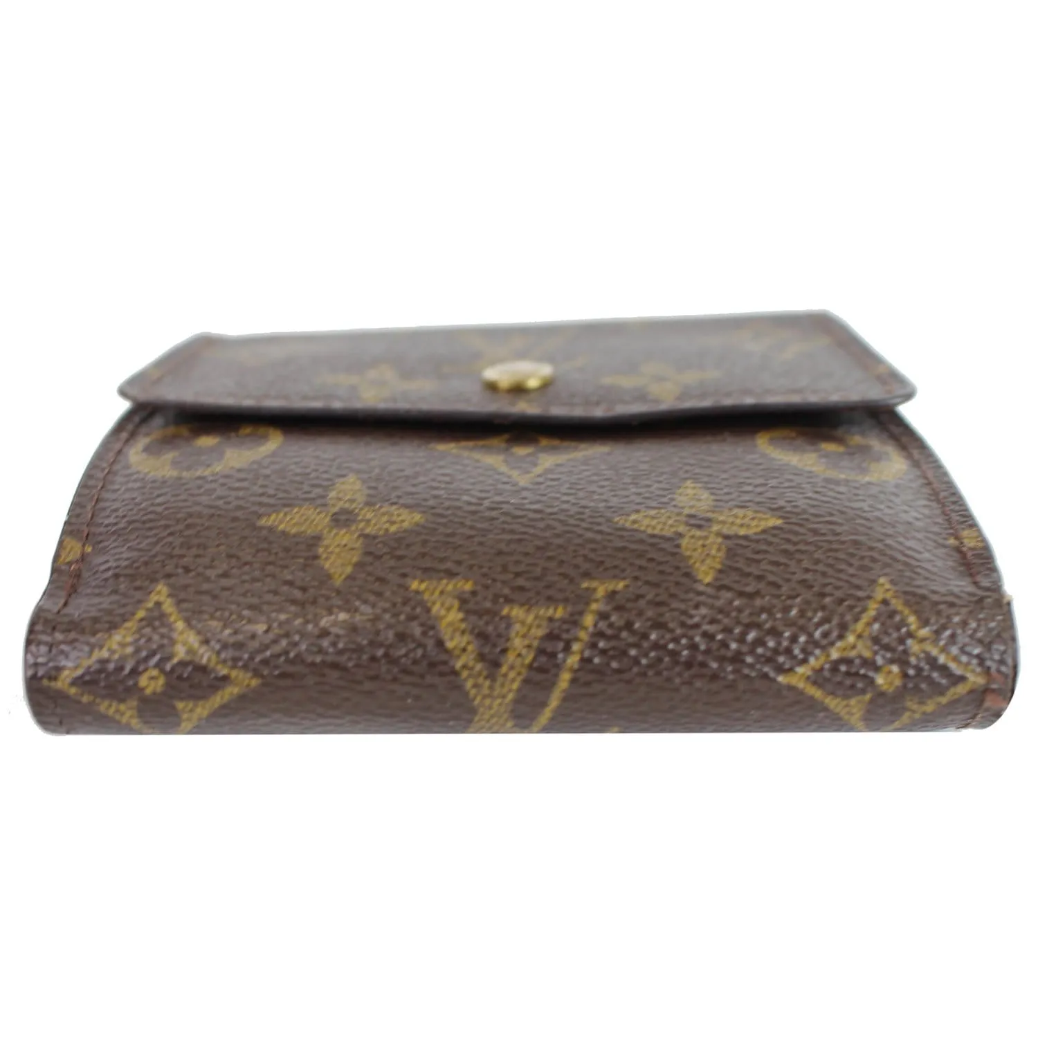 LOUIS VUITTON Monogram Canvas Elise Bifold Wallet Brown