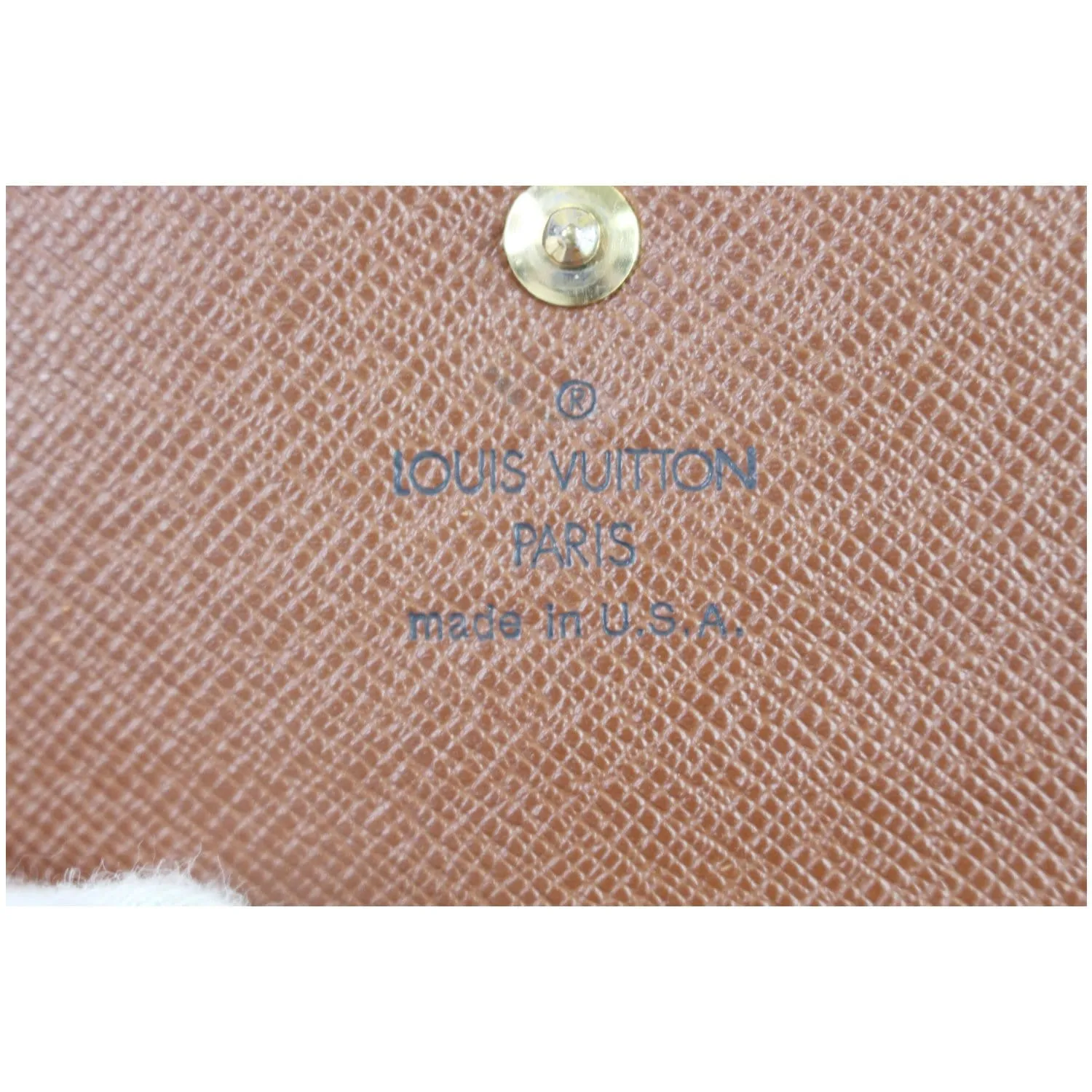 LOUIS VUITTON Monogram Canvas Elise Bifold Wallet Brown