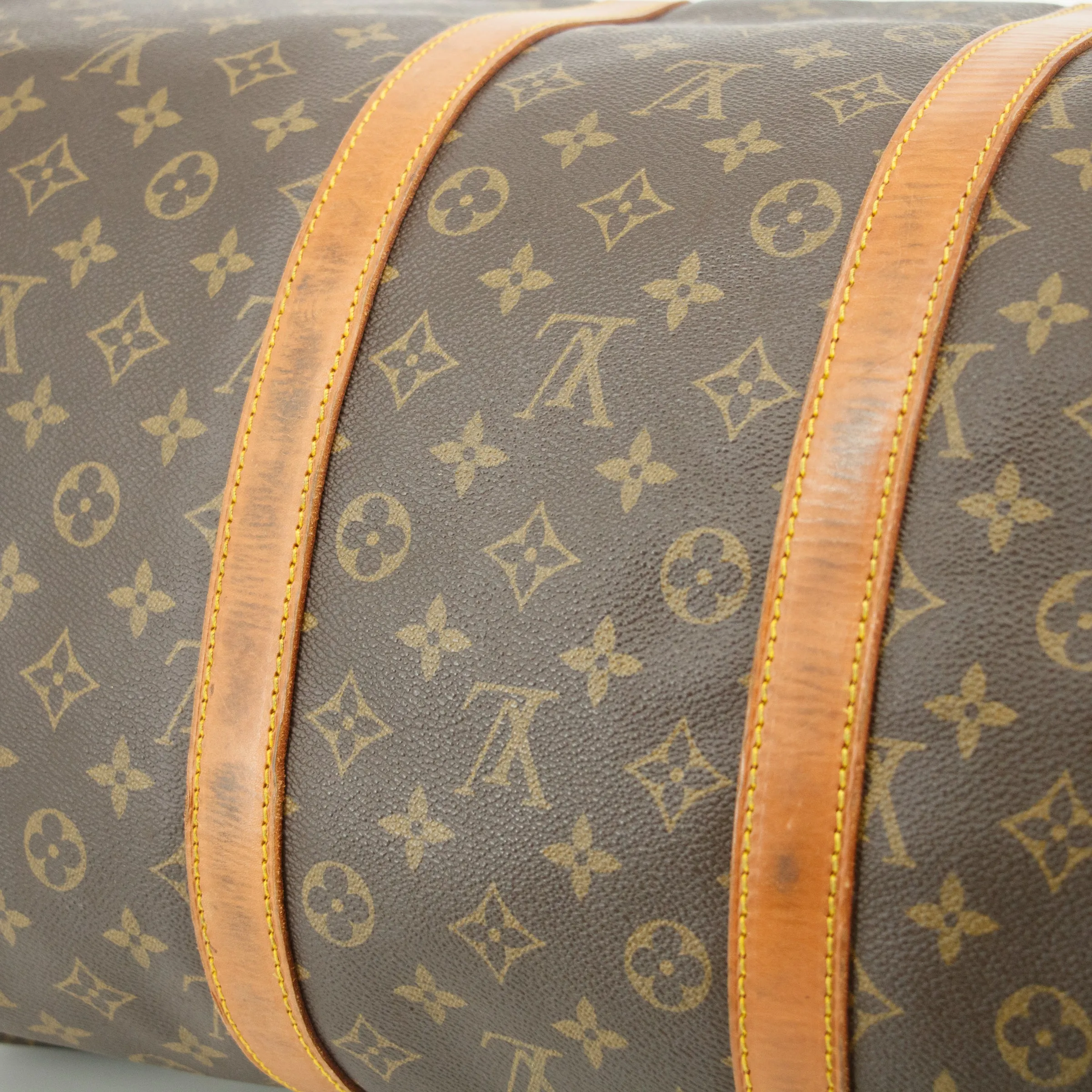 Louis Vuitton Monogram Canvas Keepall 55 Boston Bag Brown #2761