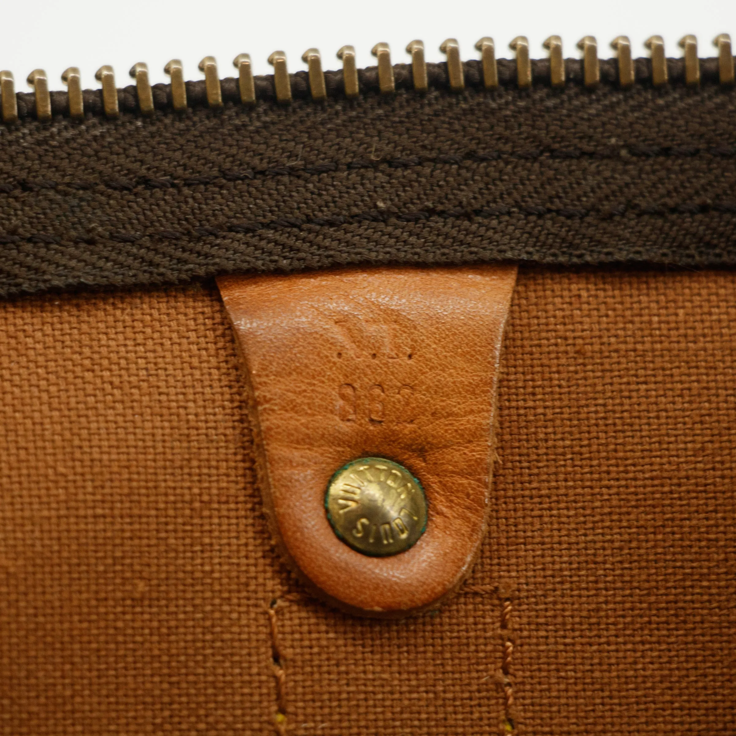 Louis Vuitton Monogram Canvas Keepall 55 Boston Bag Brown #2761
