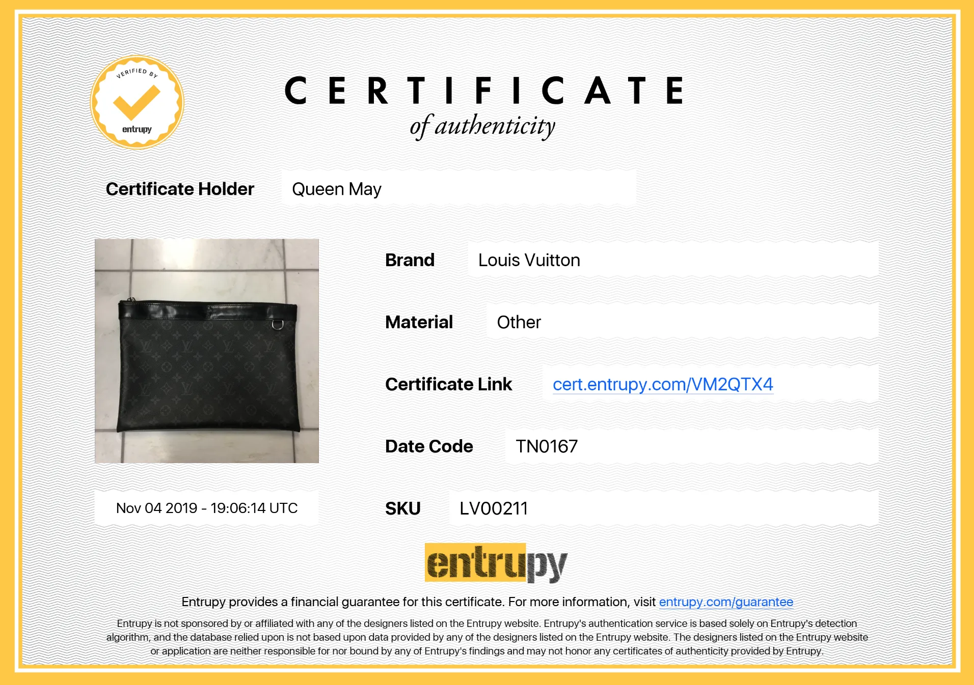 Louis Vuitton Monogram Eclipse Pochette Voyage MM