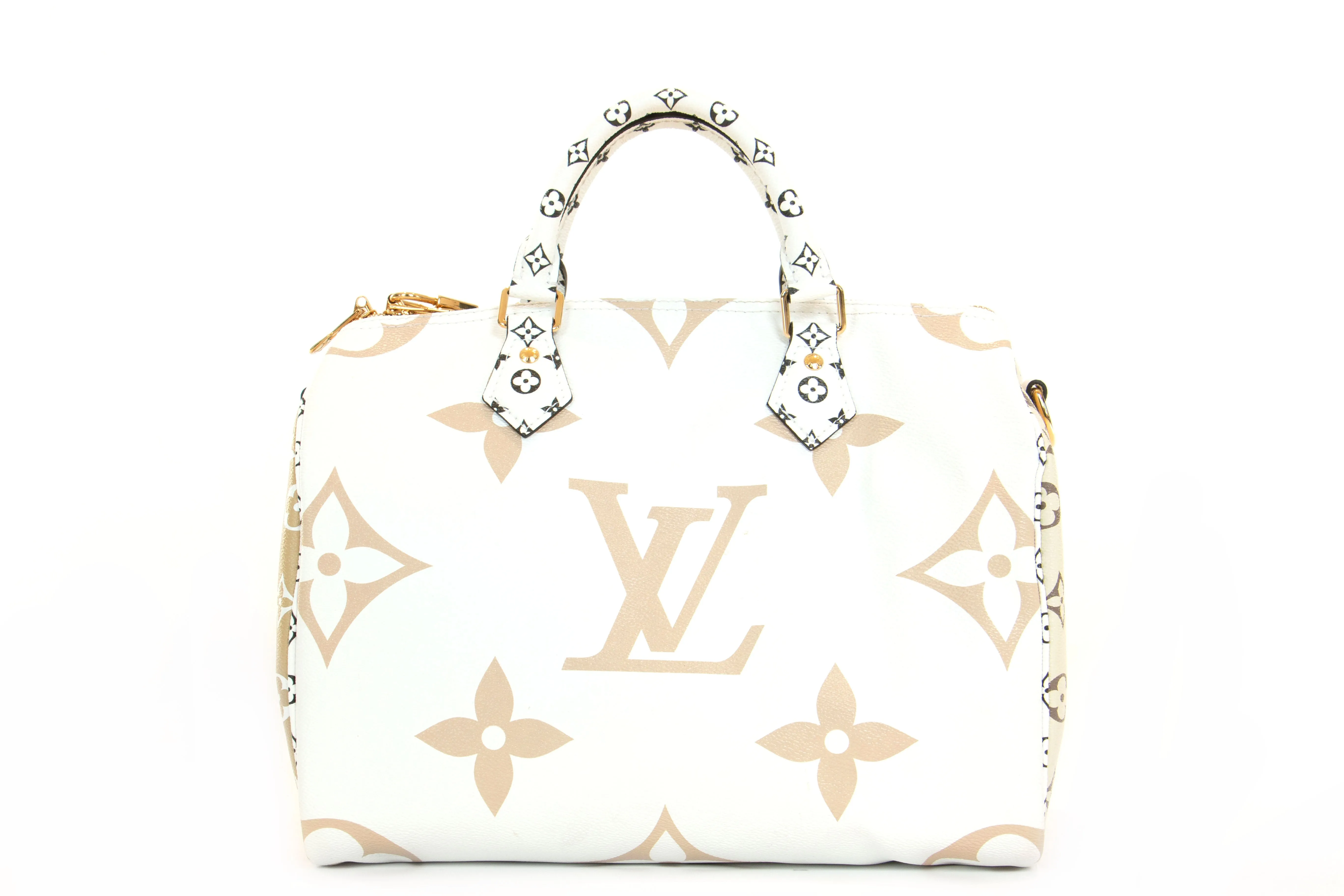 Louis Vuitton Monogram Giant Speedy Bandouliere 30 Kaki Creme