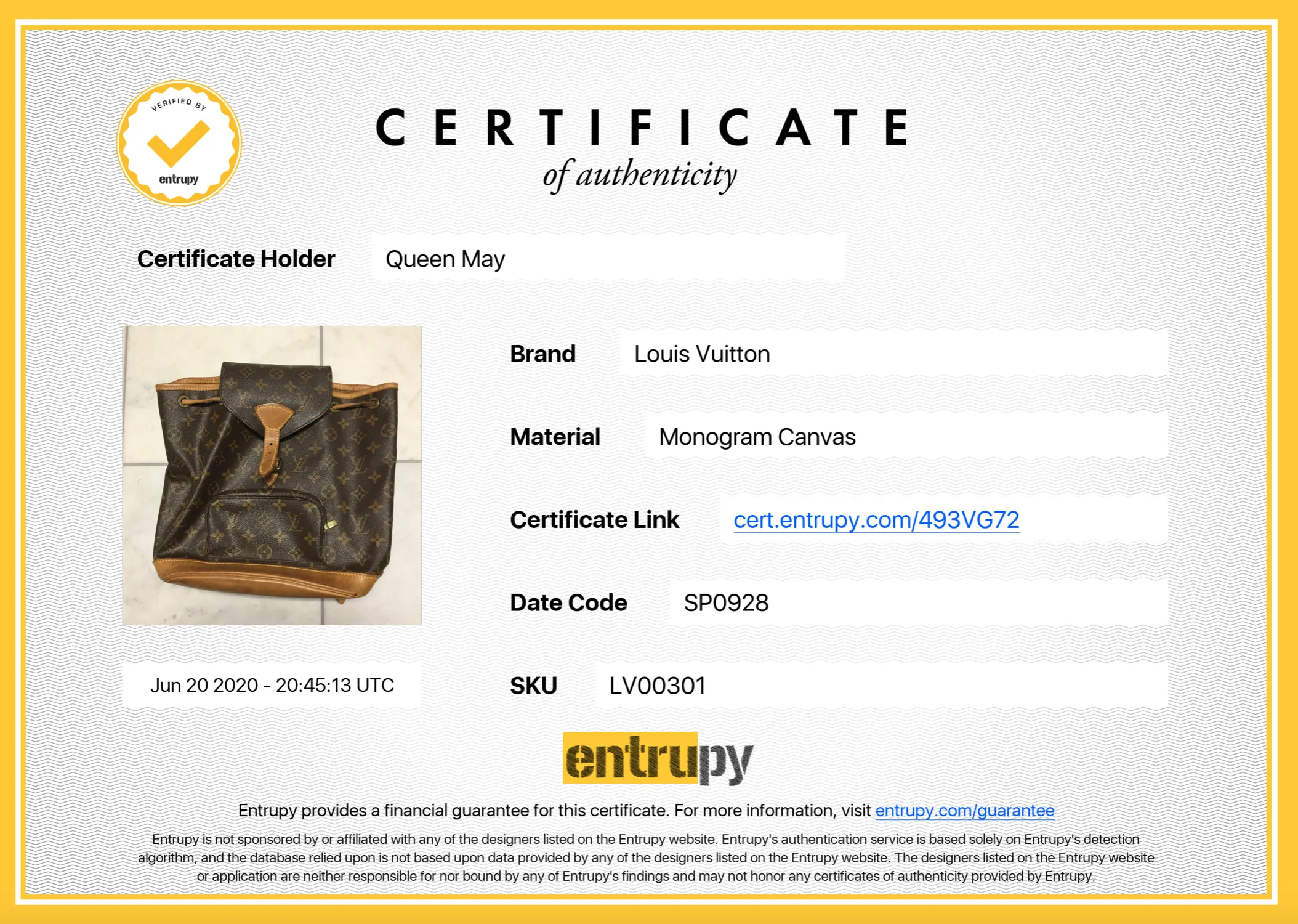 Louis Vuitton Monogram Montsouris PM