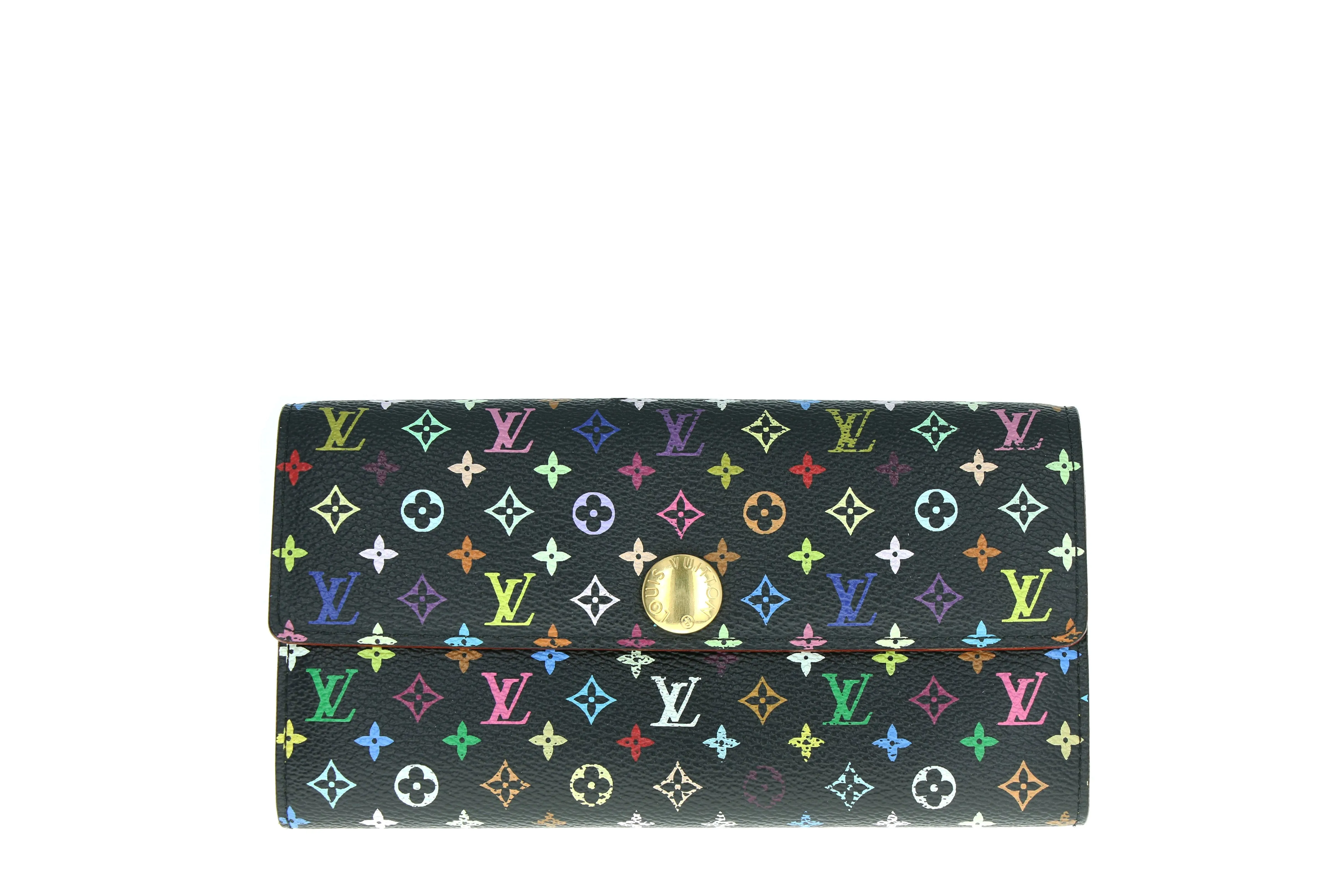 Louis Vuitton Monogram Multicolore Sarah Wallet (Black)