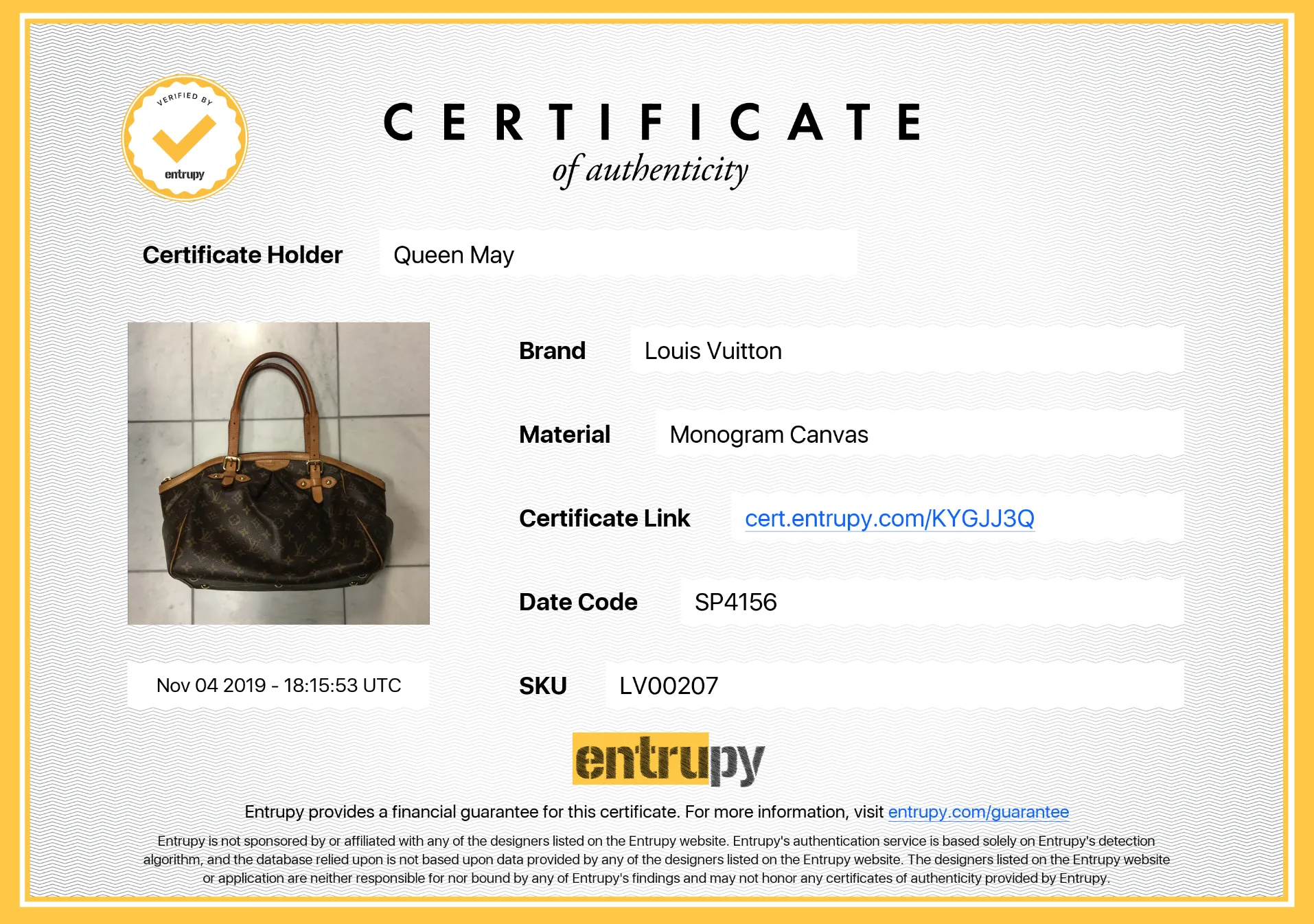 Louis Vuitton Monogram  Tivoli GM