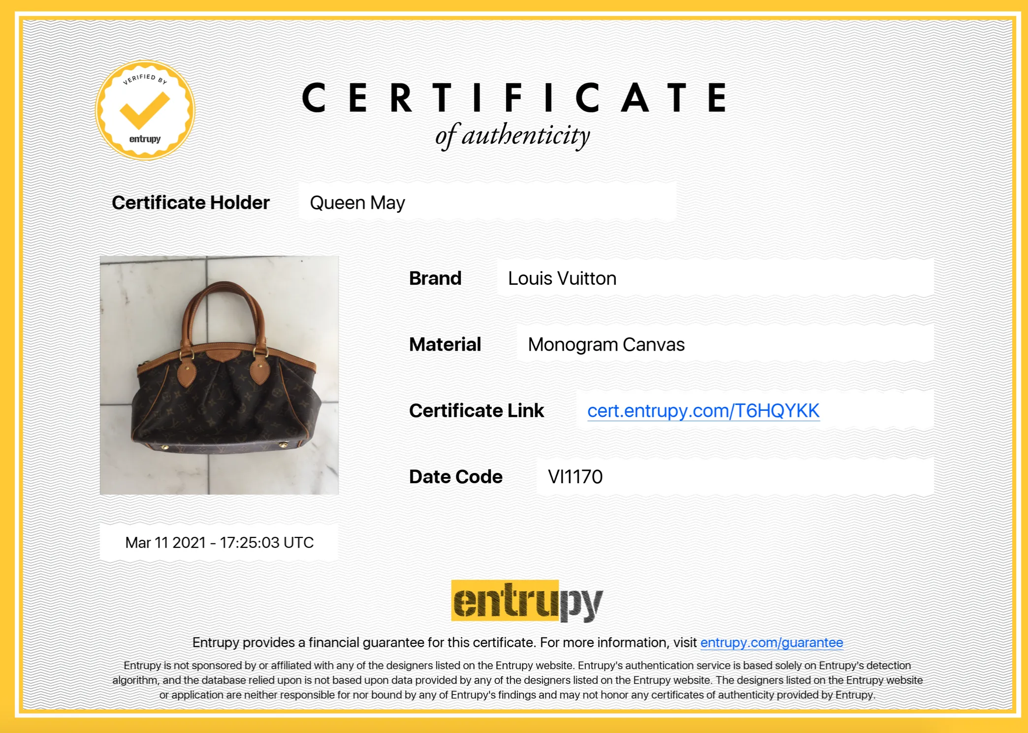 Louis Vuitton Monogram Tivoli PM