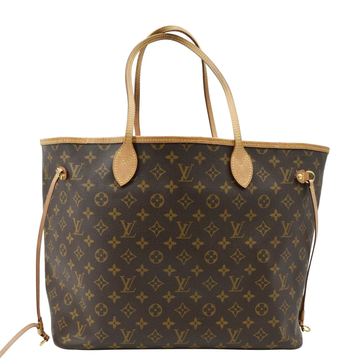 LOUIS VUITTON Neverfull GM Monogram Canvas Shoulder Bag Fuchsia