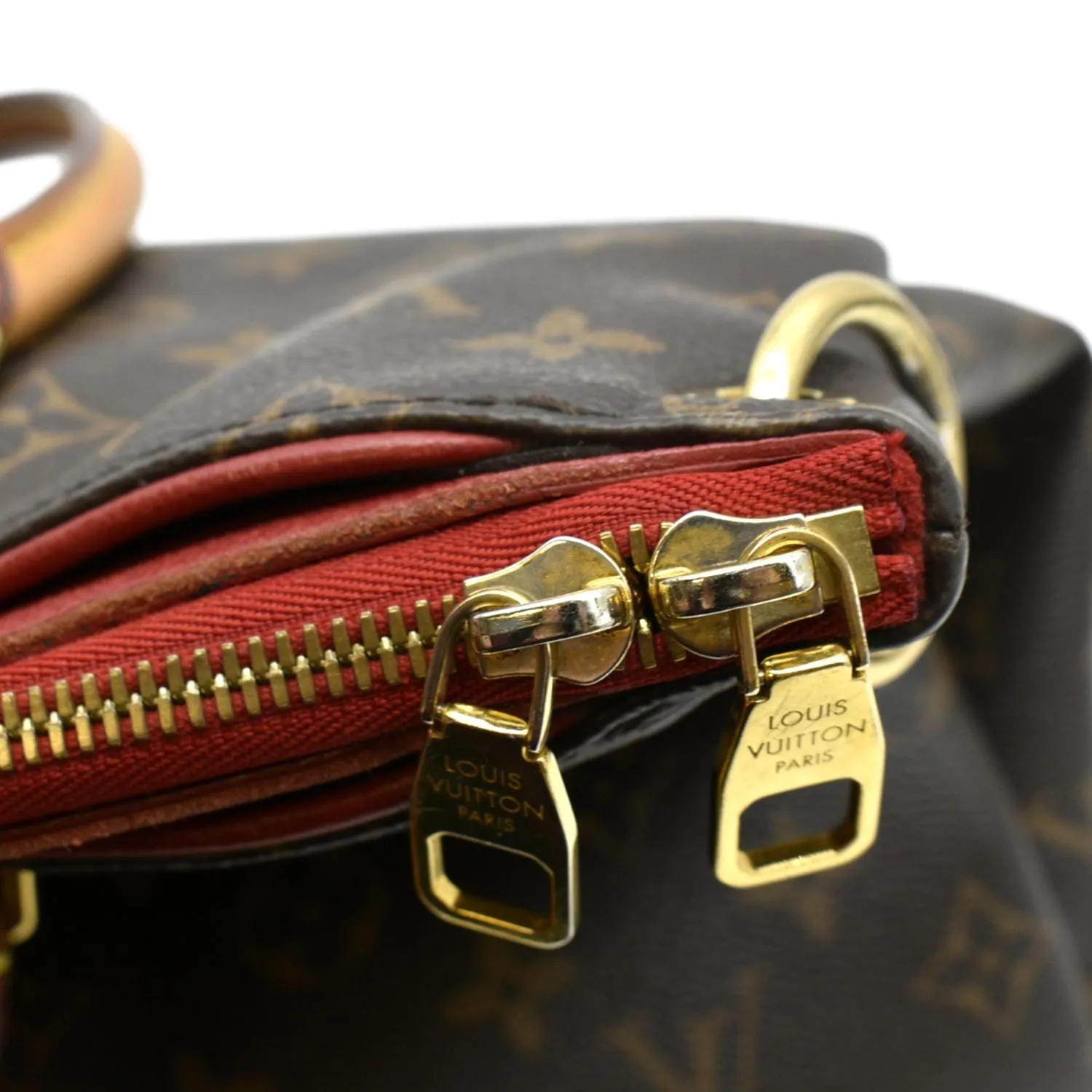 LOUIS VUITTON Pallas MM Monogram Canvas Shoulder Bag Brown