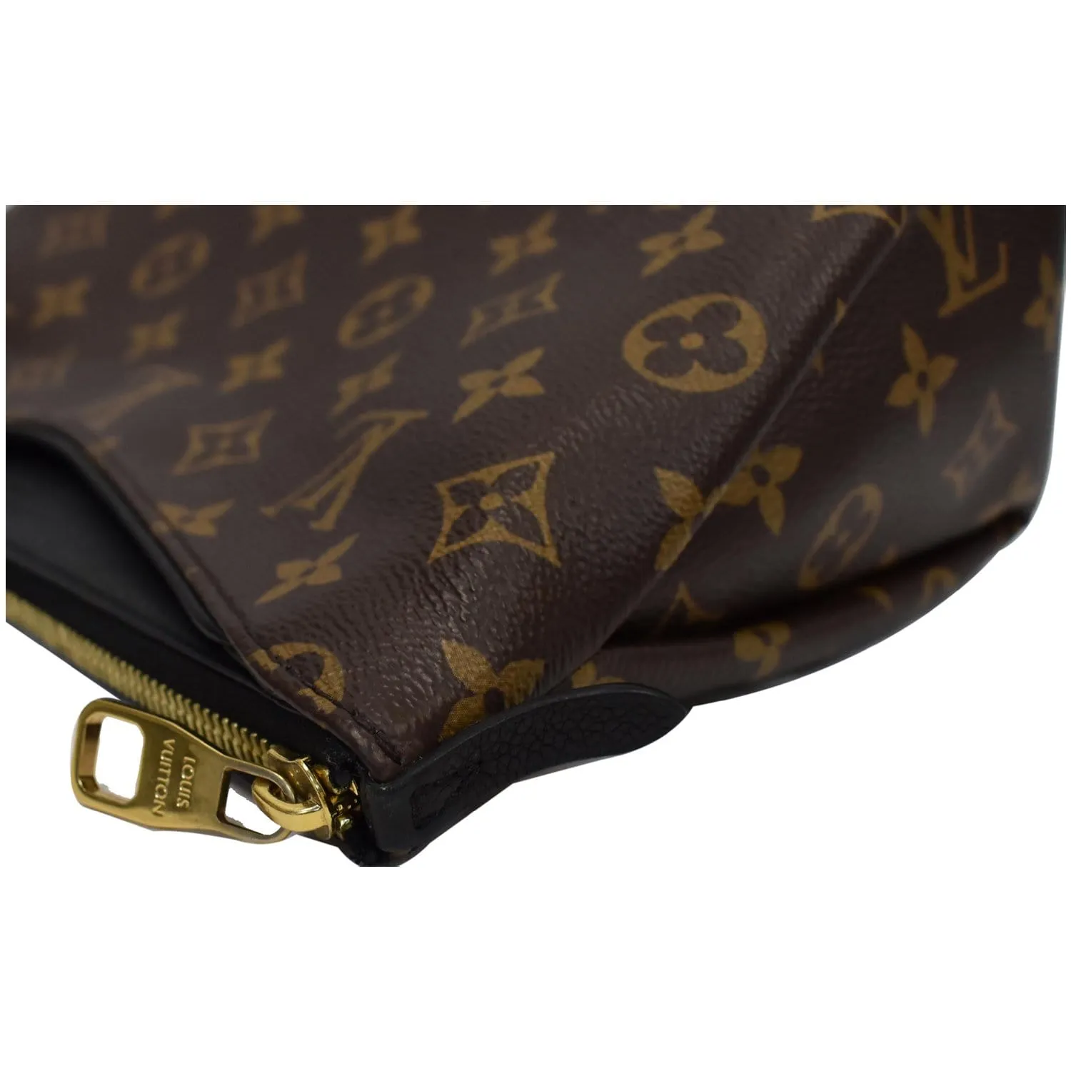 LOUIS VUITTON Pallas Monogram Canvas Beauty Case Cosmetic Bag Black