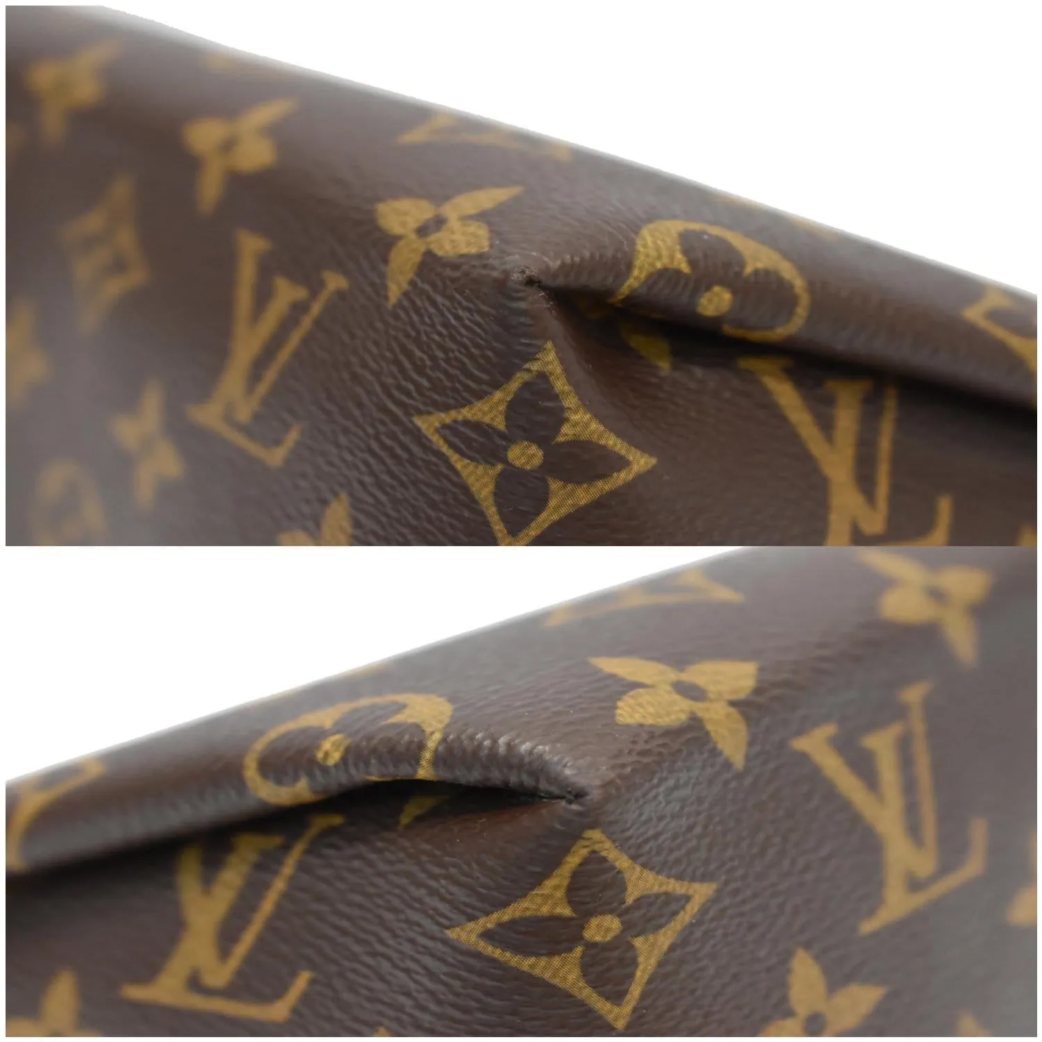 LOUIS VUITTON Pallas Monogram Canvas Beauty Case Cosmetic Bag Black