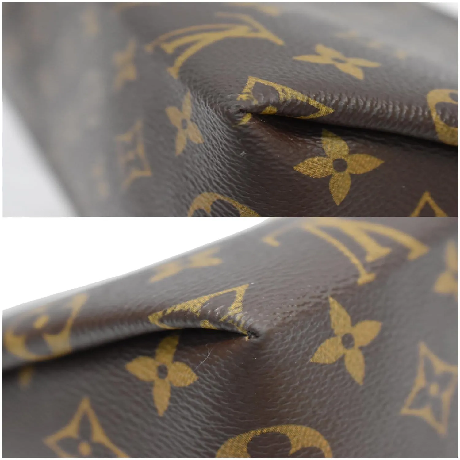LOUIS VUITTON Pallas Monogram Canvas Beauty Case Cosmetic Bag Black