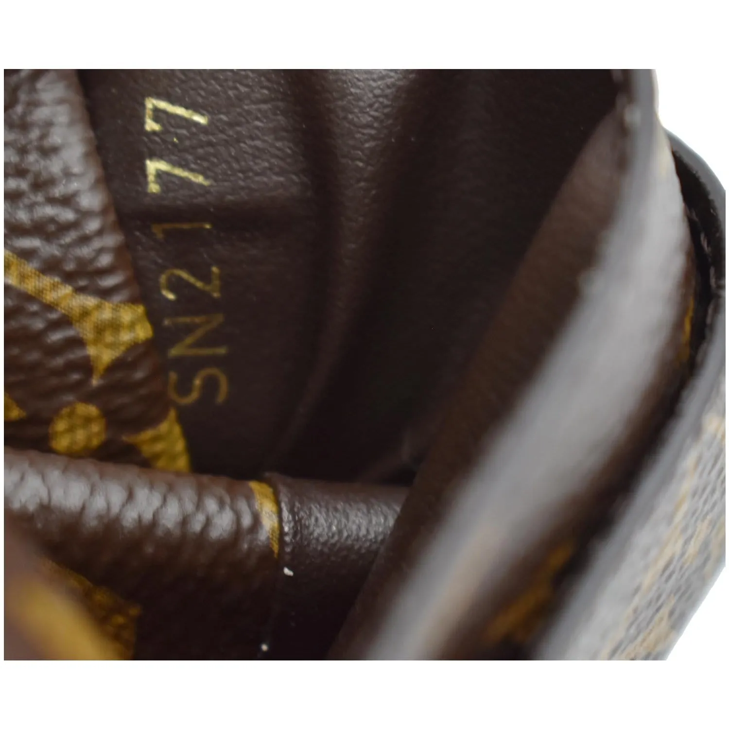 LOUIS VUITTON Pallas Monogram Canvas Pallas Wallet Brown