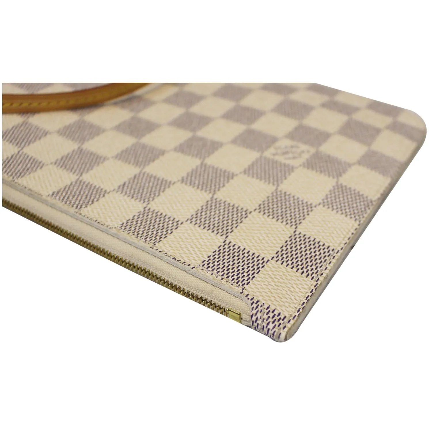 LOUIS VUITTON Pochette Wristlet Pouch Damier Azur Neverfull