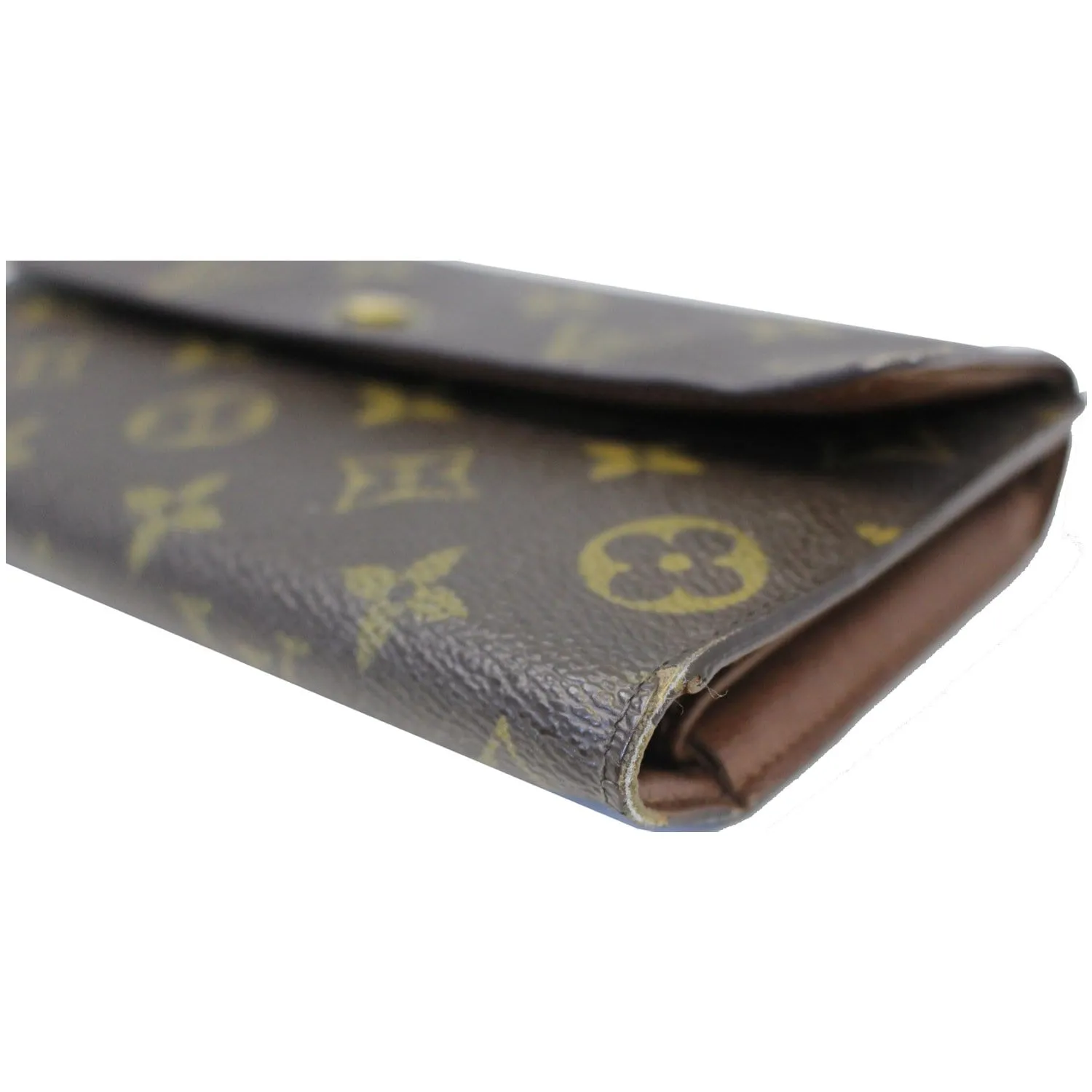 LOUIS VUITTON Porte Tresor International Monogram Canvas Wallet Brown