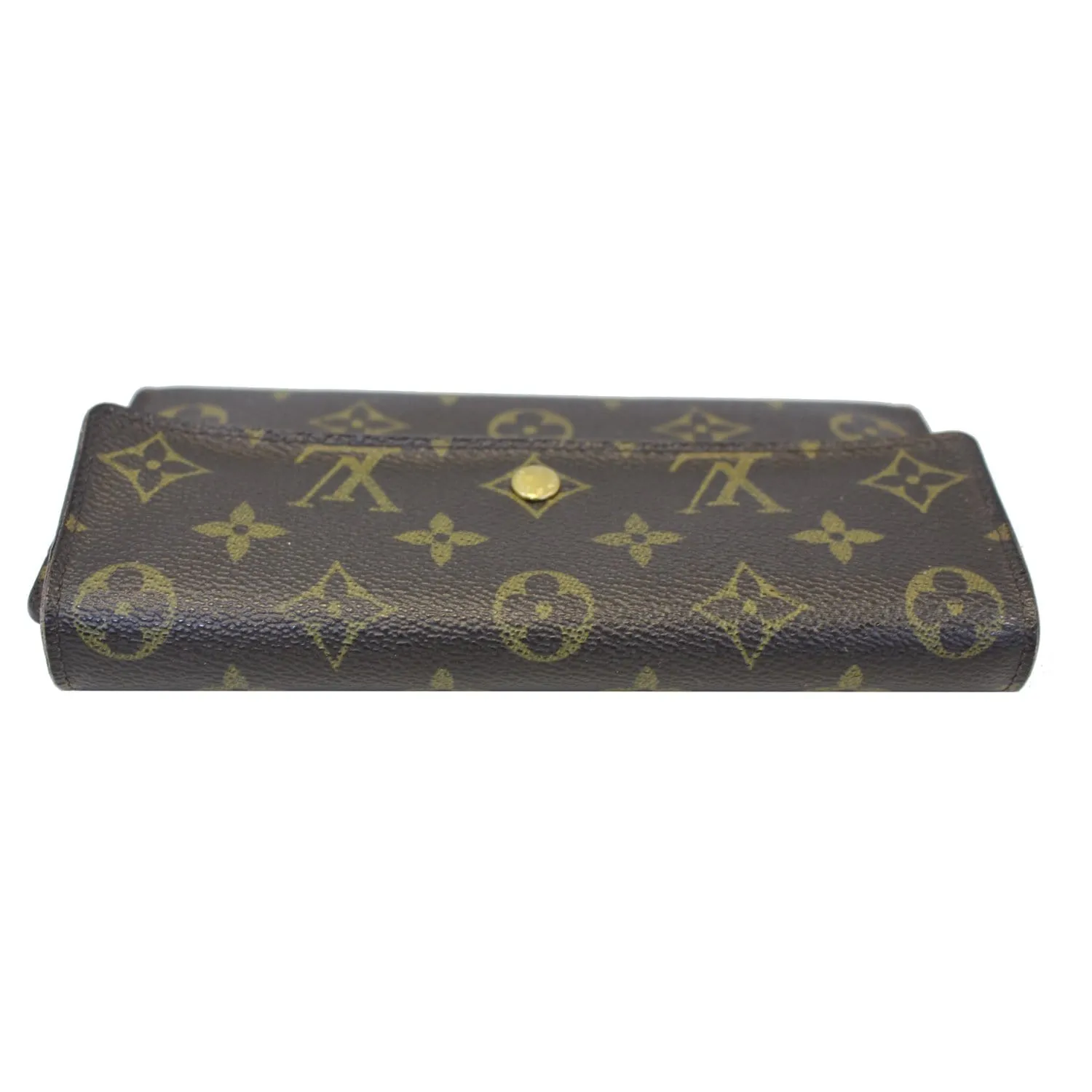 LOUIS VUITTON Porte Tresor International Monogram Canvas Wallet Brown