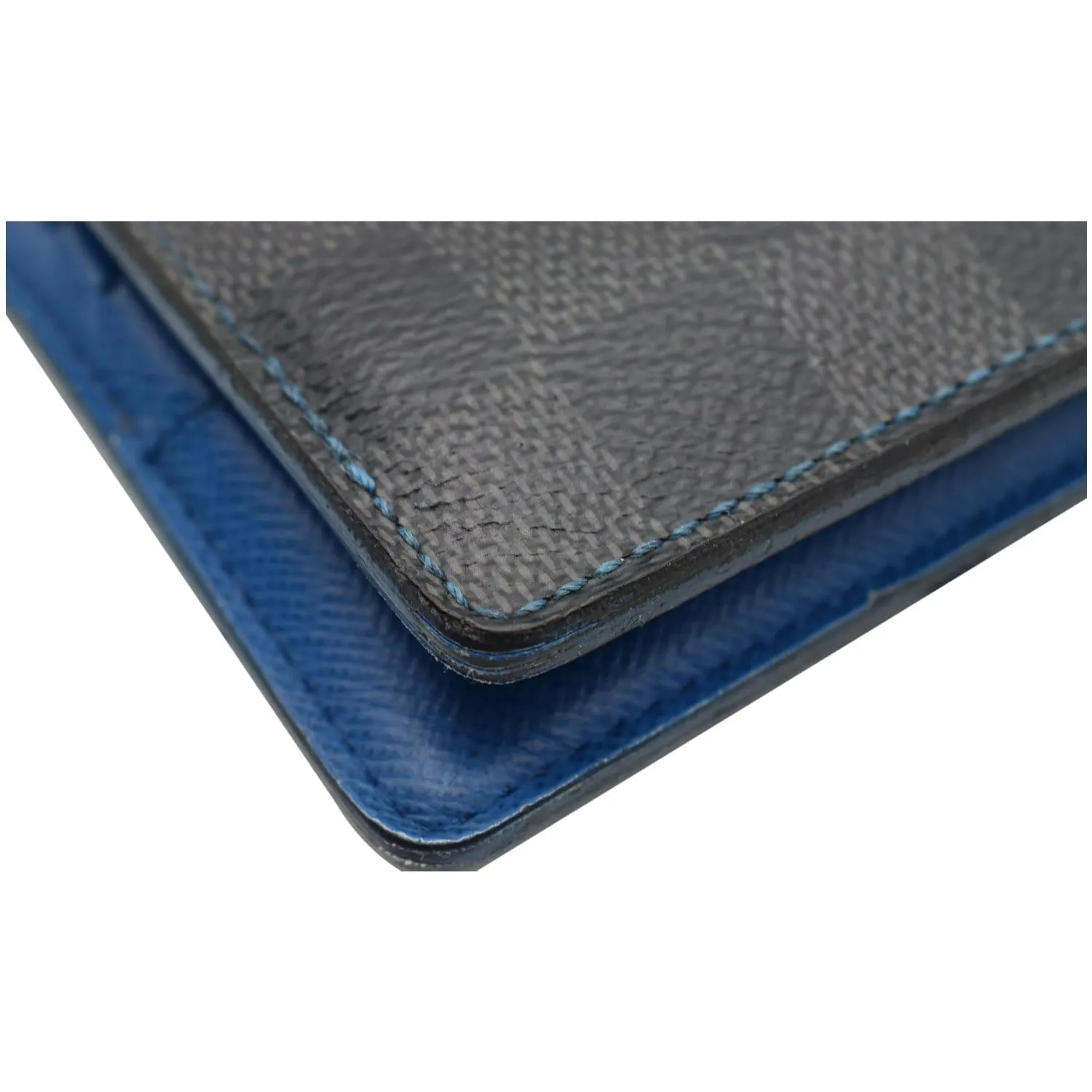 Louis Vuitton Slender Damier Graphite Canvas Wallet Blue