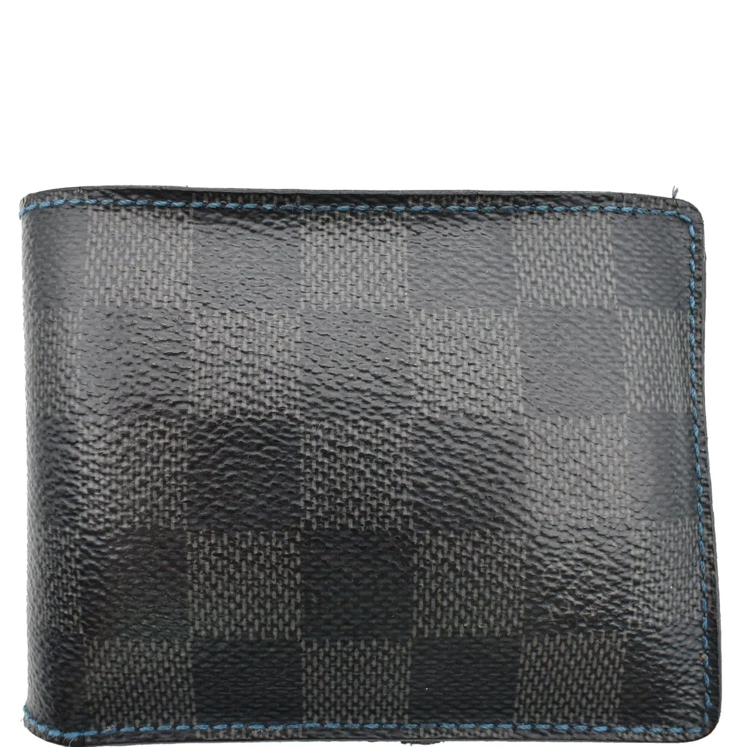 Louis Vuitton Slender Damier Graphite Canvas Wallet Blue