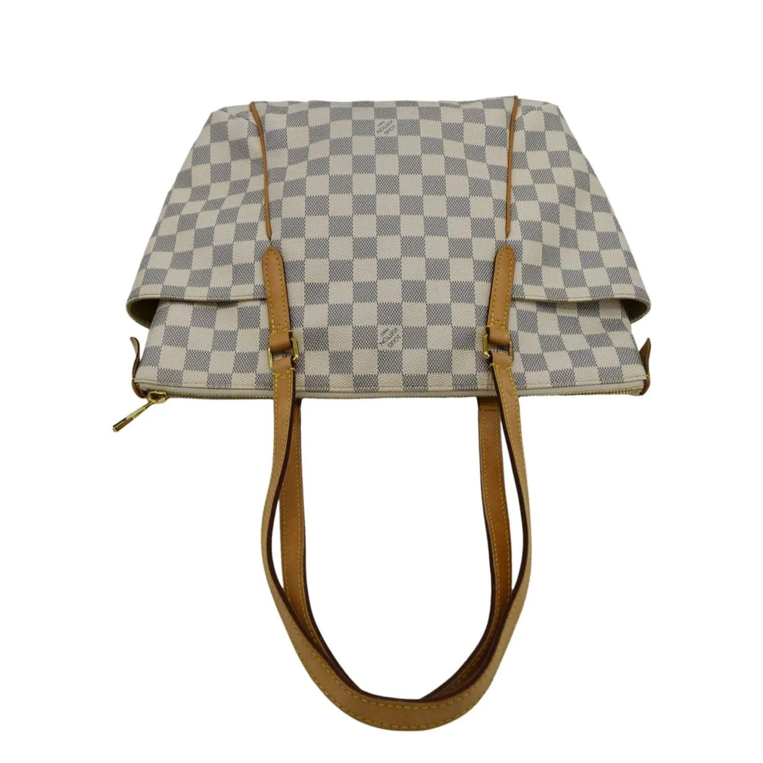 LOUIS VUITTON Totally PM Damier Azur Shoulder Bag White