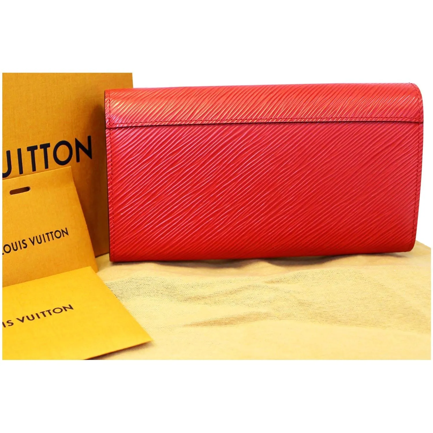 LOUIS VUITTON Twist Epi Leather Coquelicot Wallet
