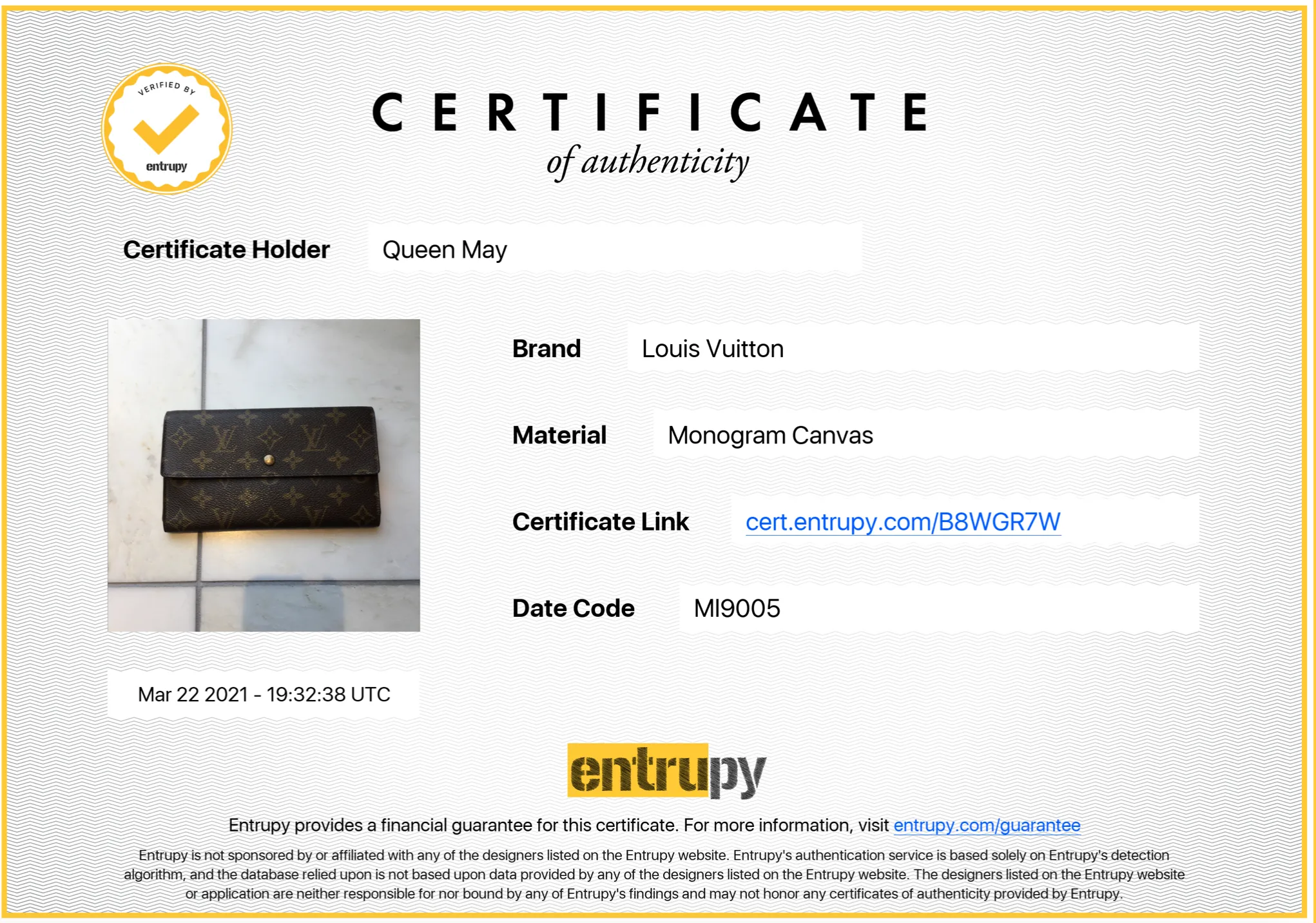 Louis Vuitton Vintage Monogram International Wallet