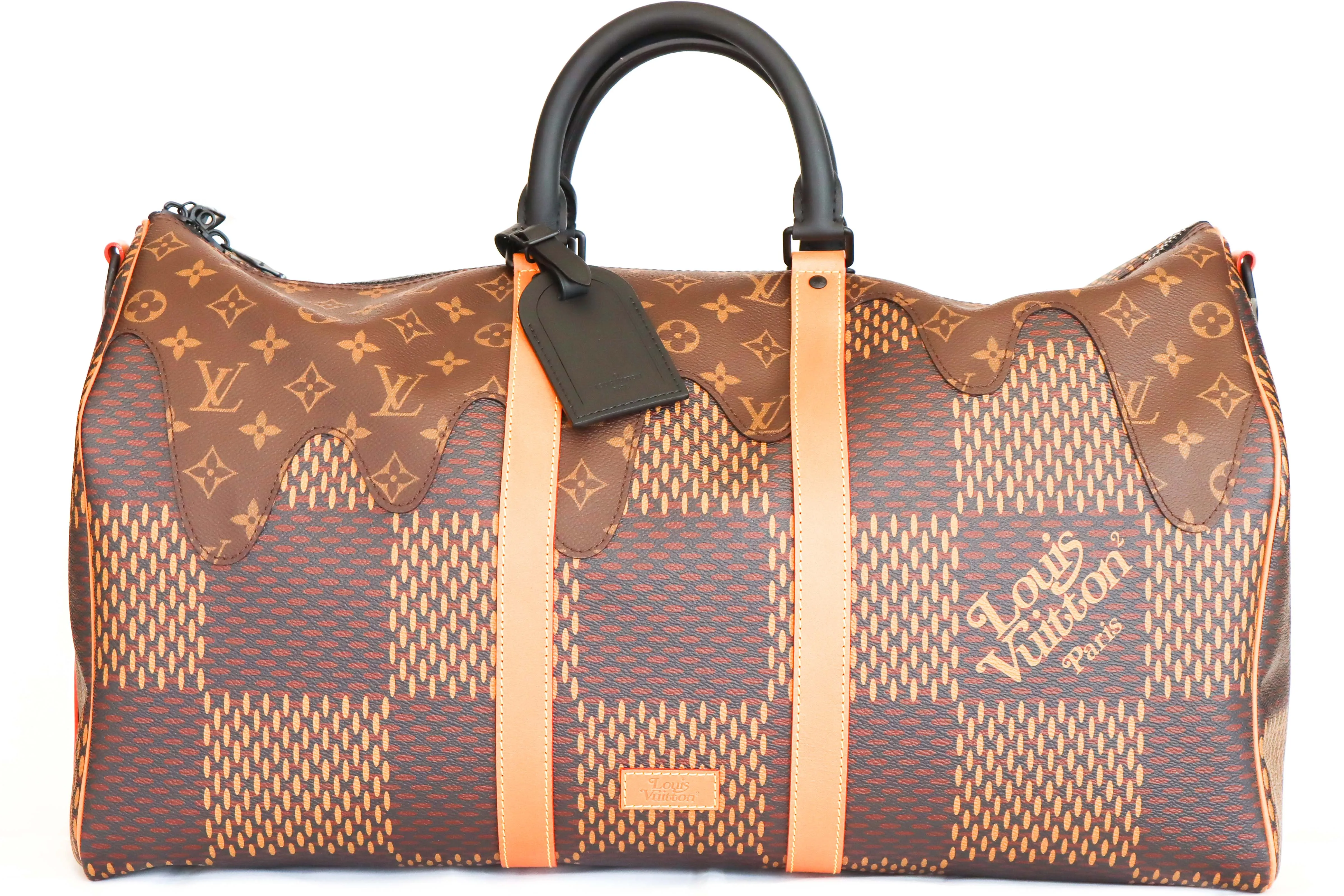 Louis Vuitton x Nigo Limited Collaboration 2020 Drip Giant Damier Keepall Bandouliere