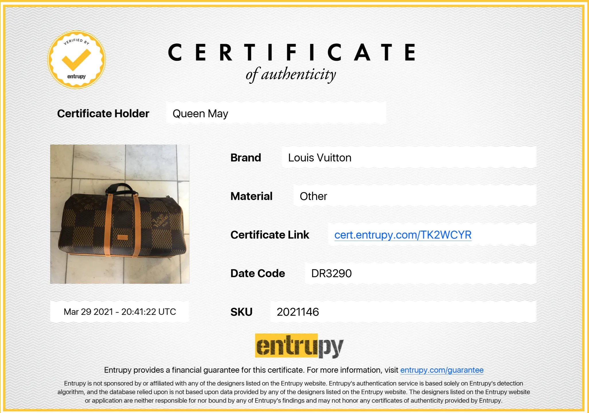 Louis Vuitton x Nigo Limited Collaboration 2020 Drip Giant Damier Keepall Bandouliere